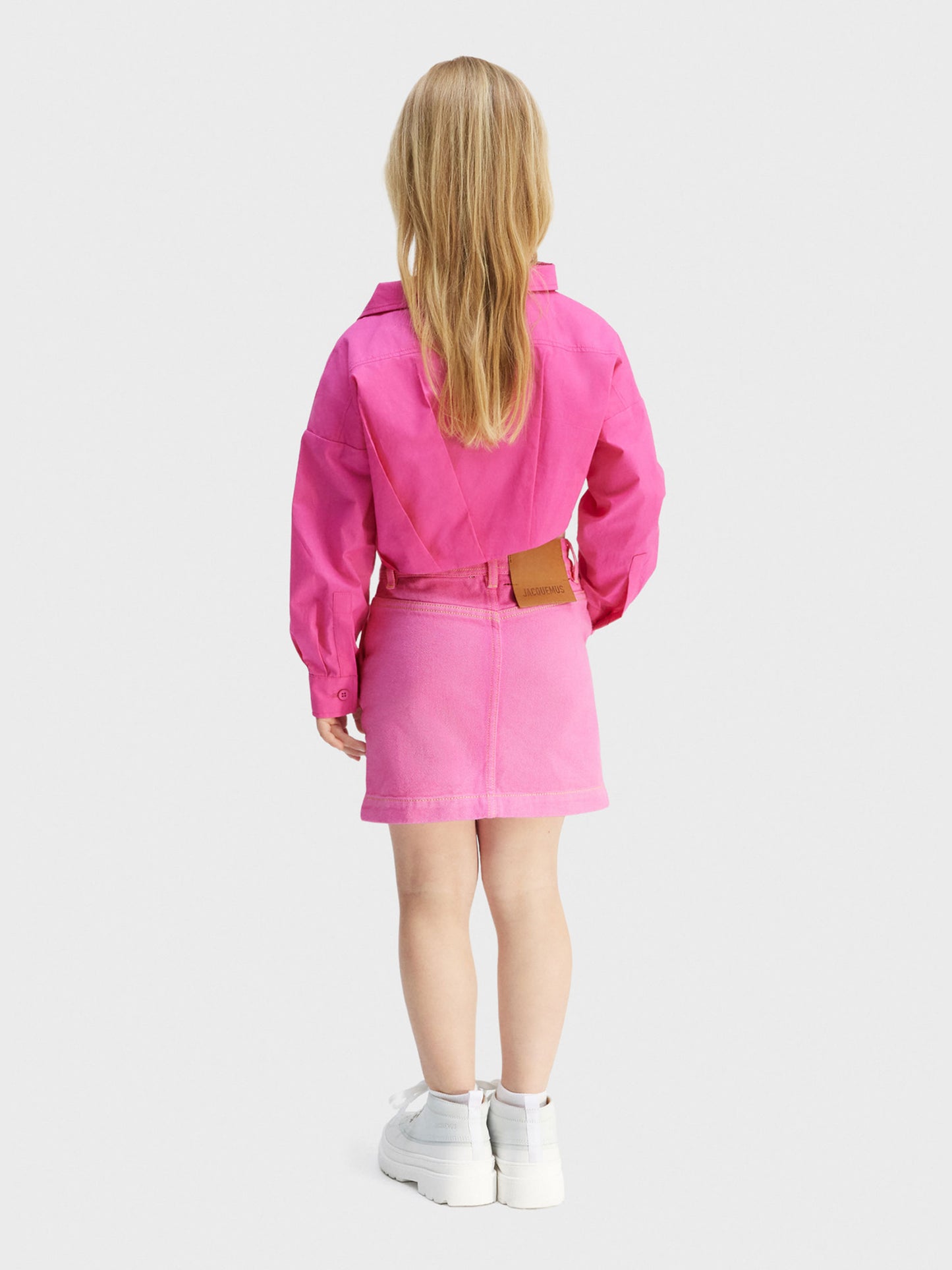 Camicia 'La Chemise Mejean' fucsia per bambina con logo