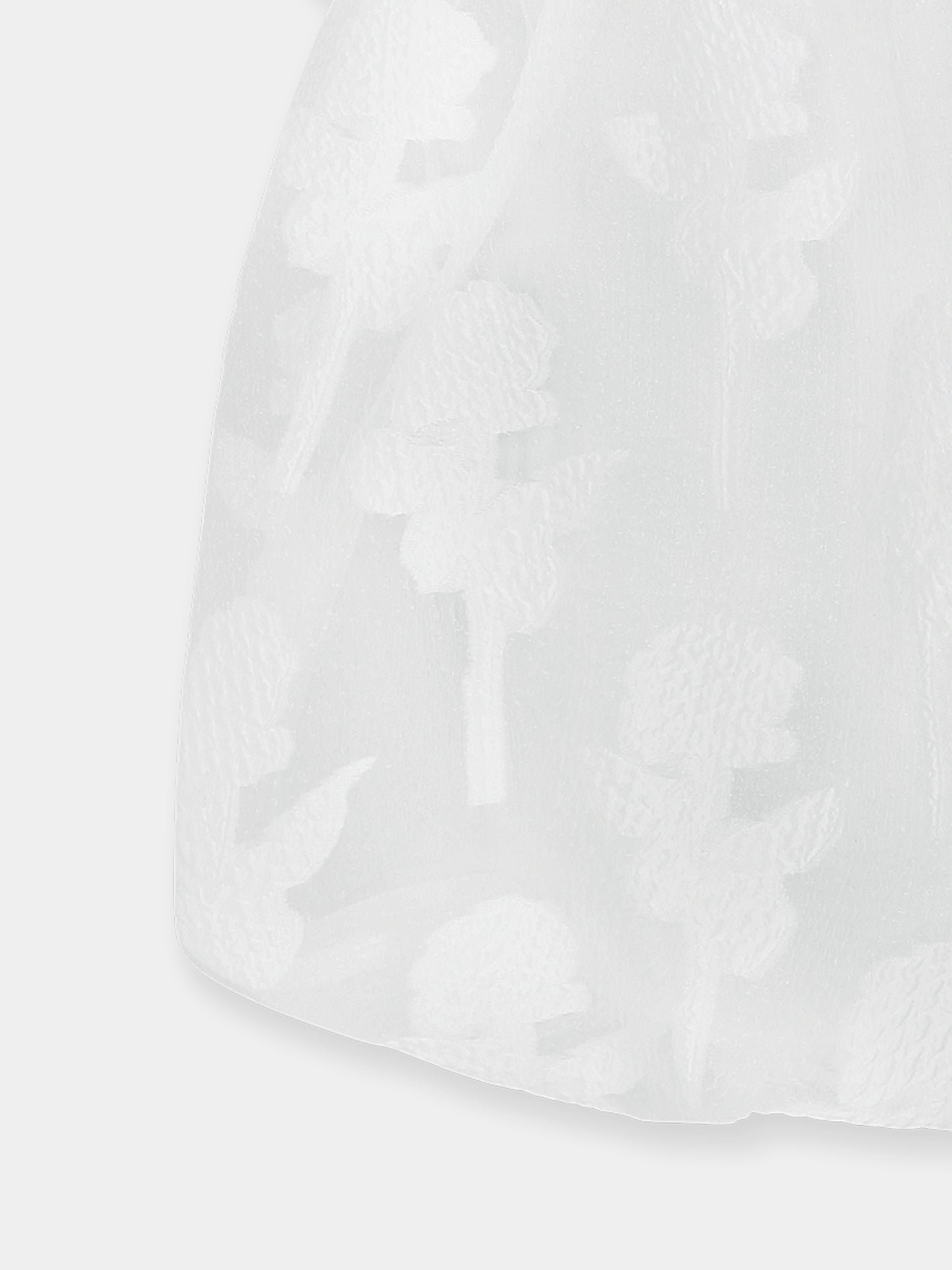 Vestito bianco per bambina con rose