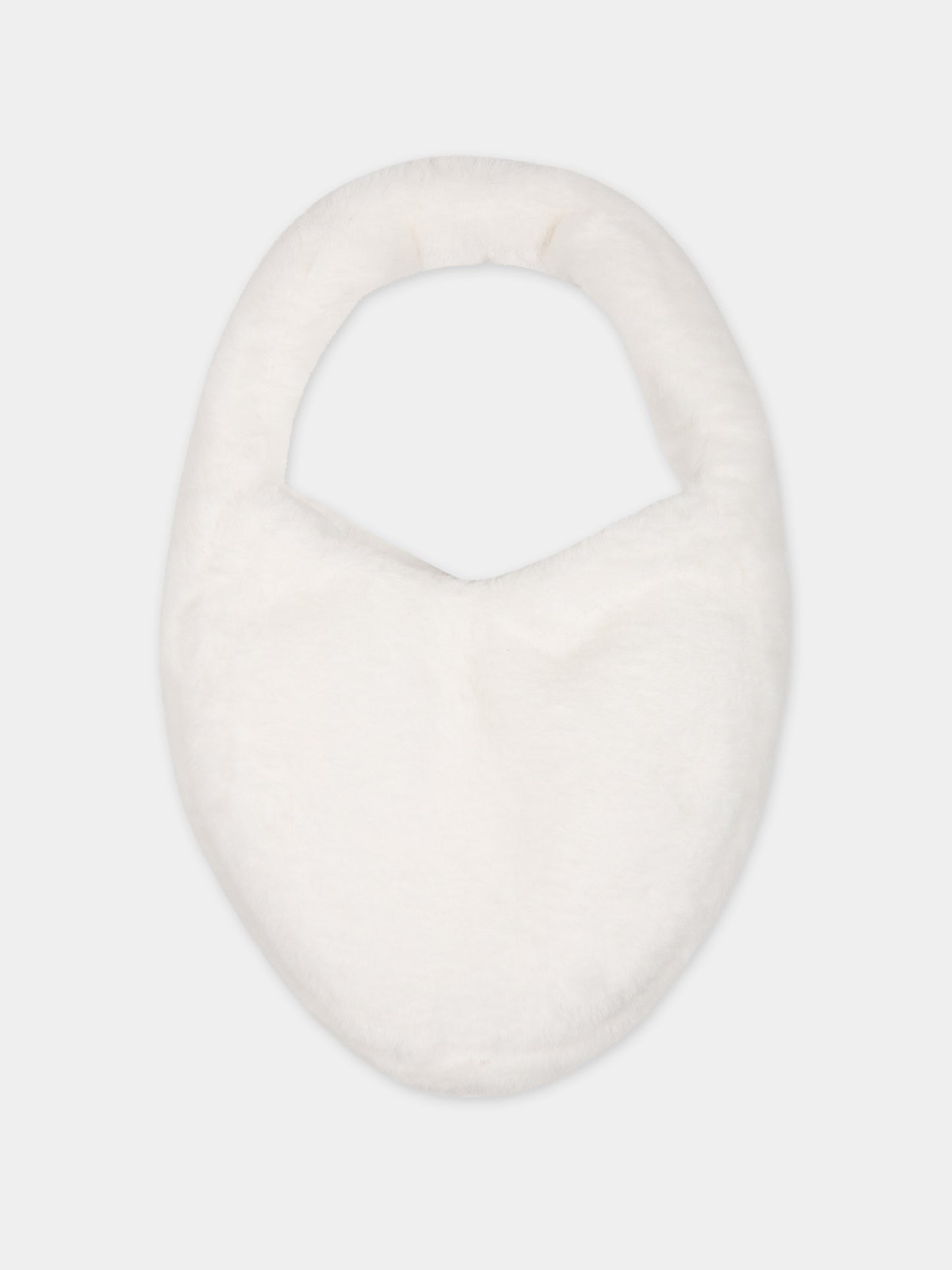 Borsa bianca per bambina con logo