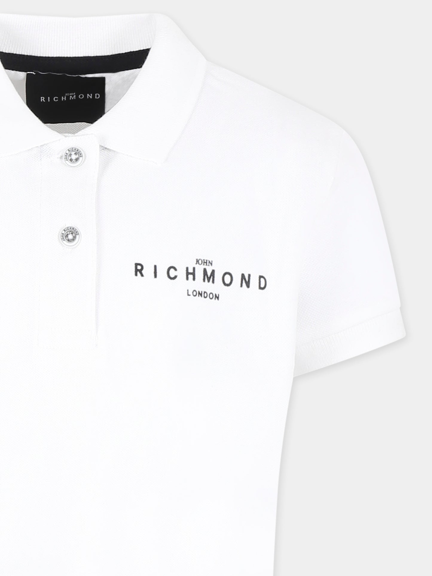 Completo bianco per bambina con logo