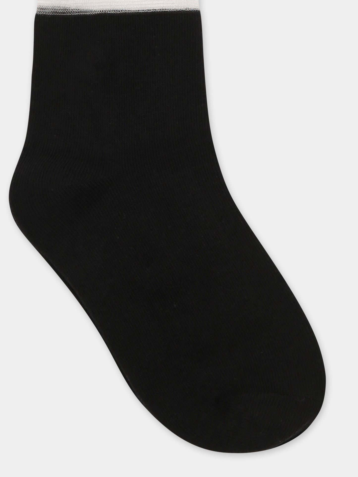 Calzini neri per bambina con Karl Lagerfeld