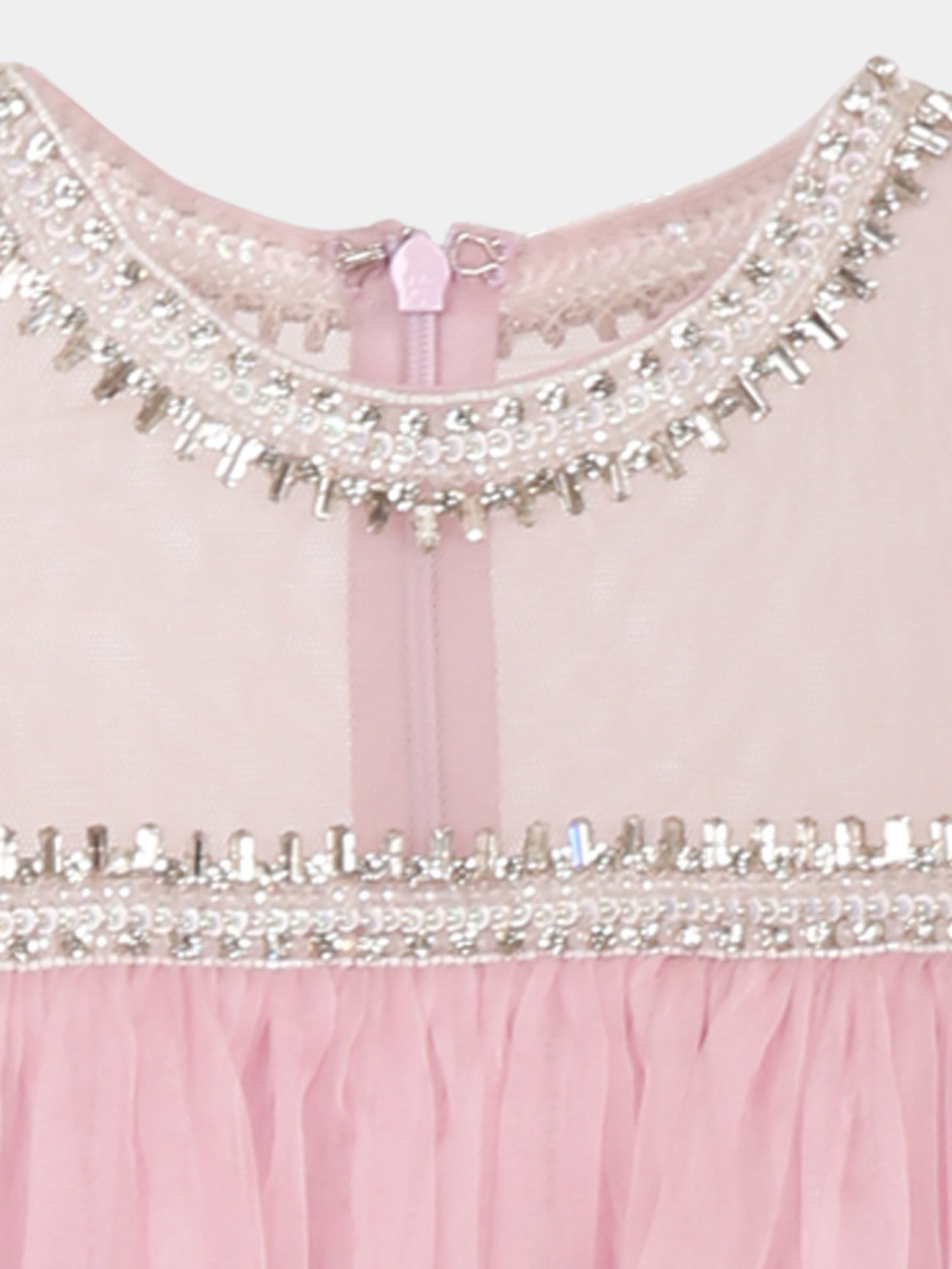 Vestito viola per bambina con cristalli