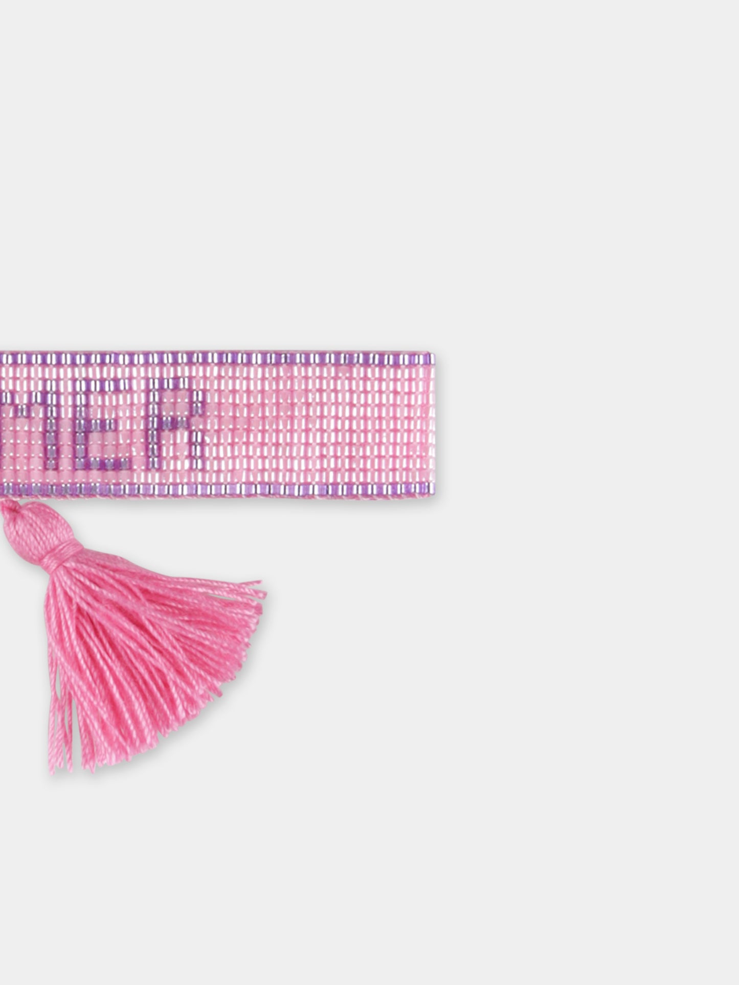 Bracciale rosa per bambina con scritta Dreamer
