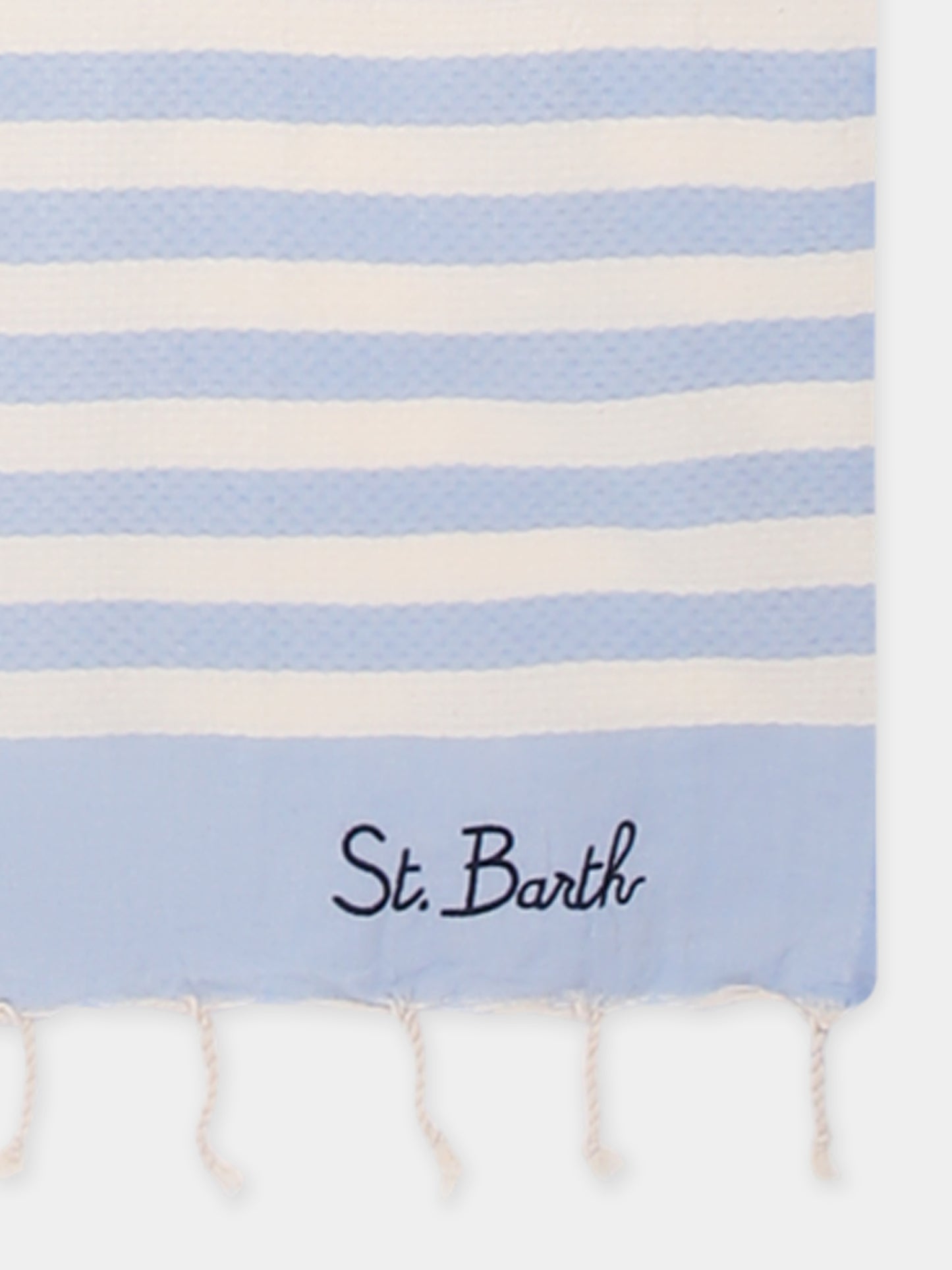 Telo mare celeste per bambino con logo
