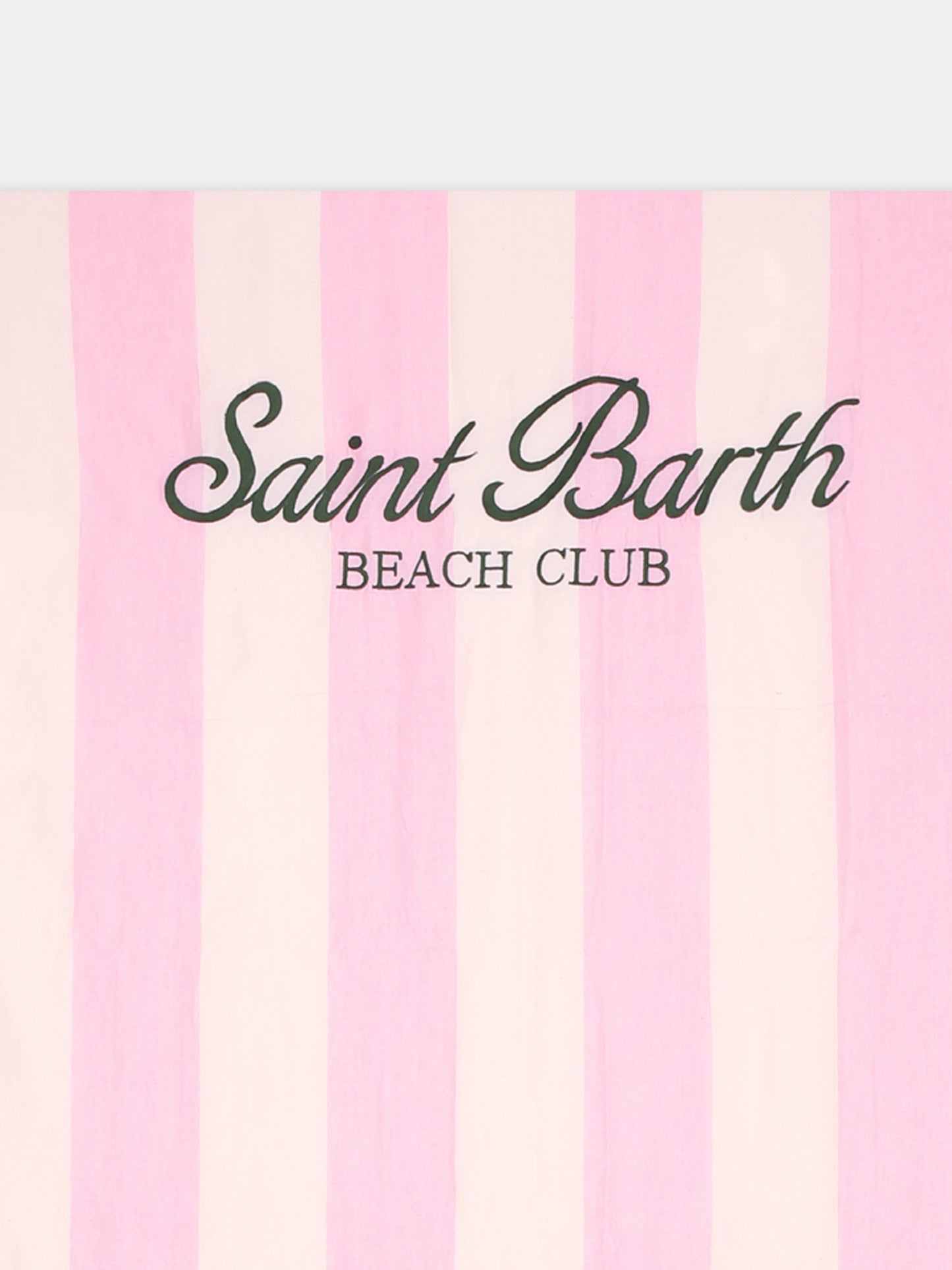 Telo mare rosa per bambina con logo