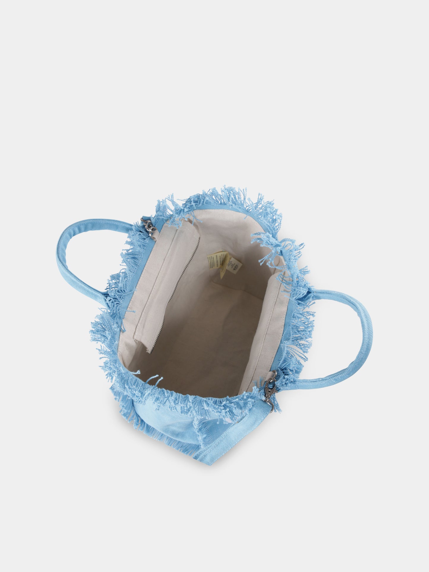 Borsa mare Colette celeste per bambina con logo
