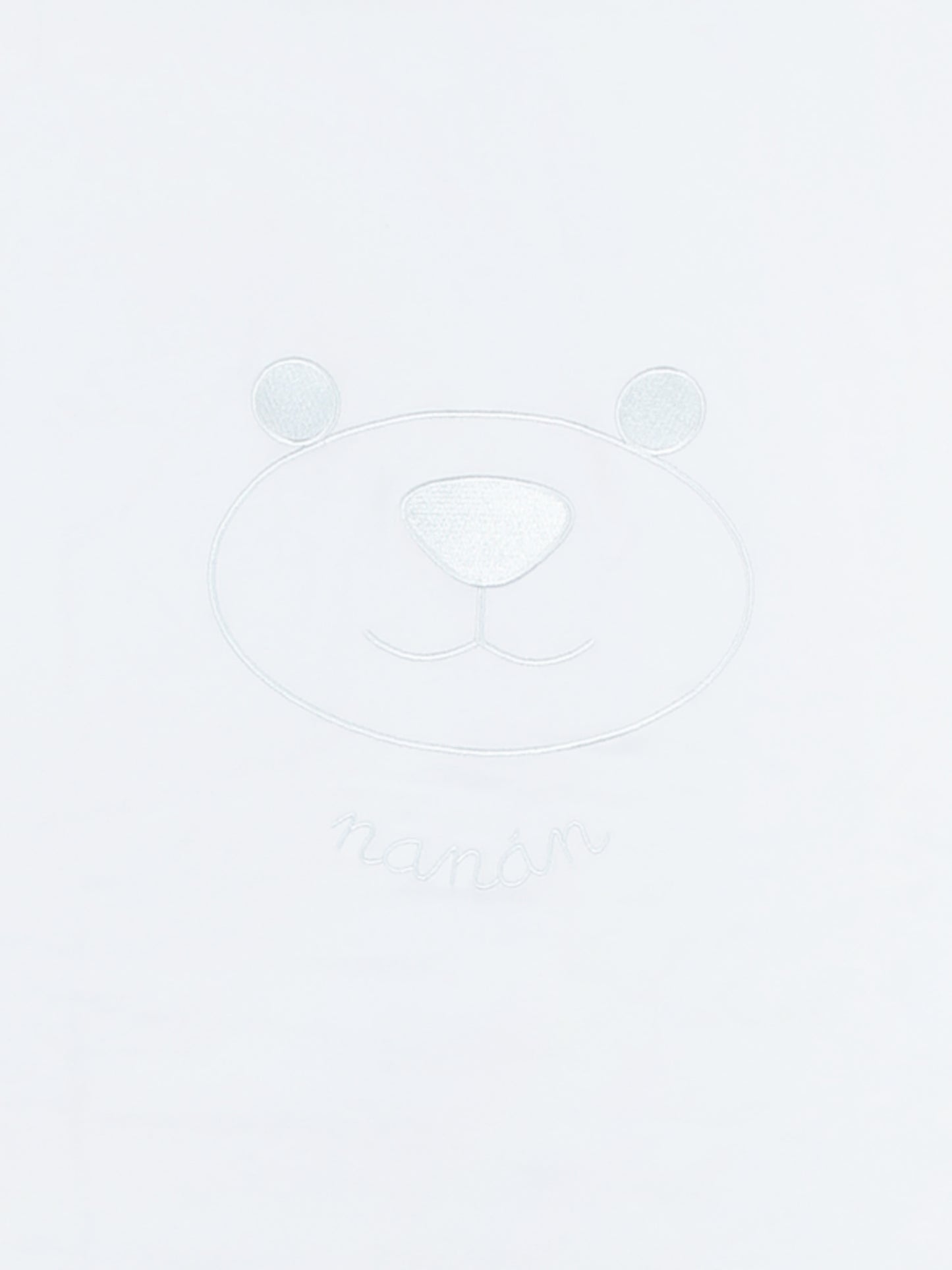 Coperta celeste per neonato con orsetto