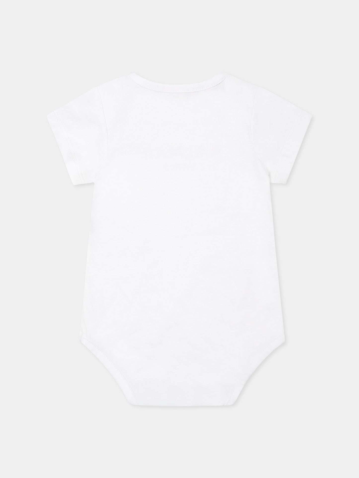 Set body multicolor per neonati con logo,Balmain Kids,BTB570 Z1571 102NE