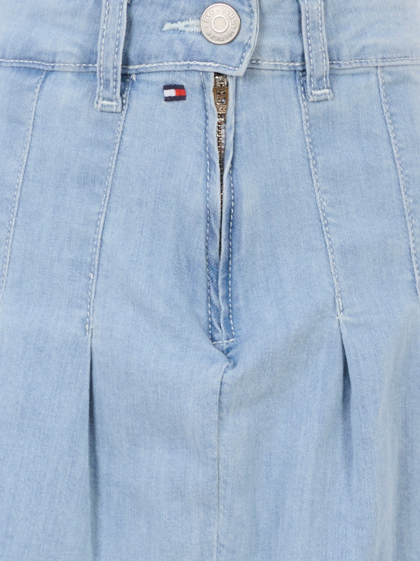 Gonna celeste per bambina con bandiera,Tommy Hilfiger Junior,25CTHKG0KG08743 1AA