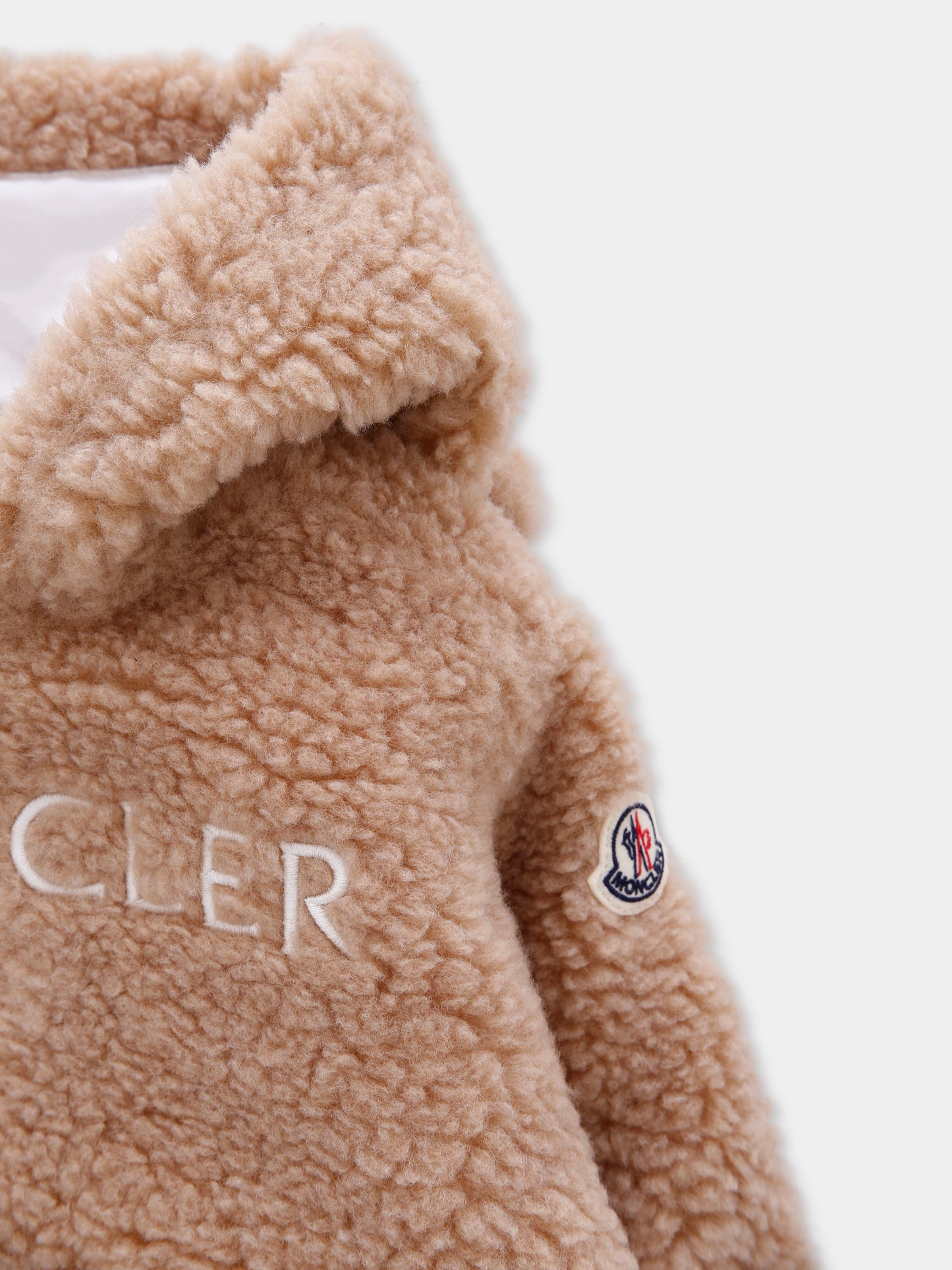 Completo beige per neonati con logo,Moncler Kids,K2951 - 8M00003 - 89A3X 239