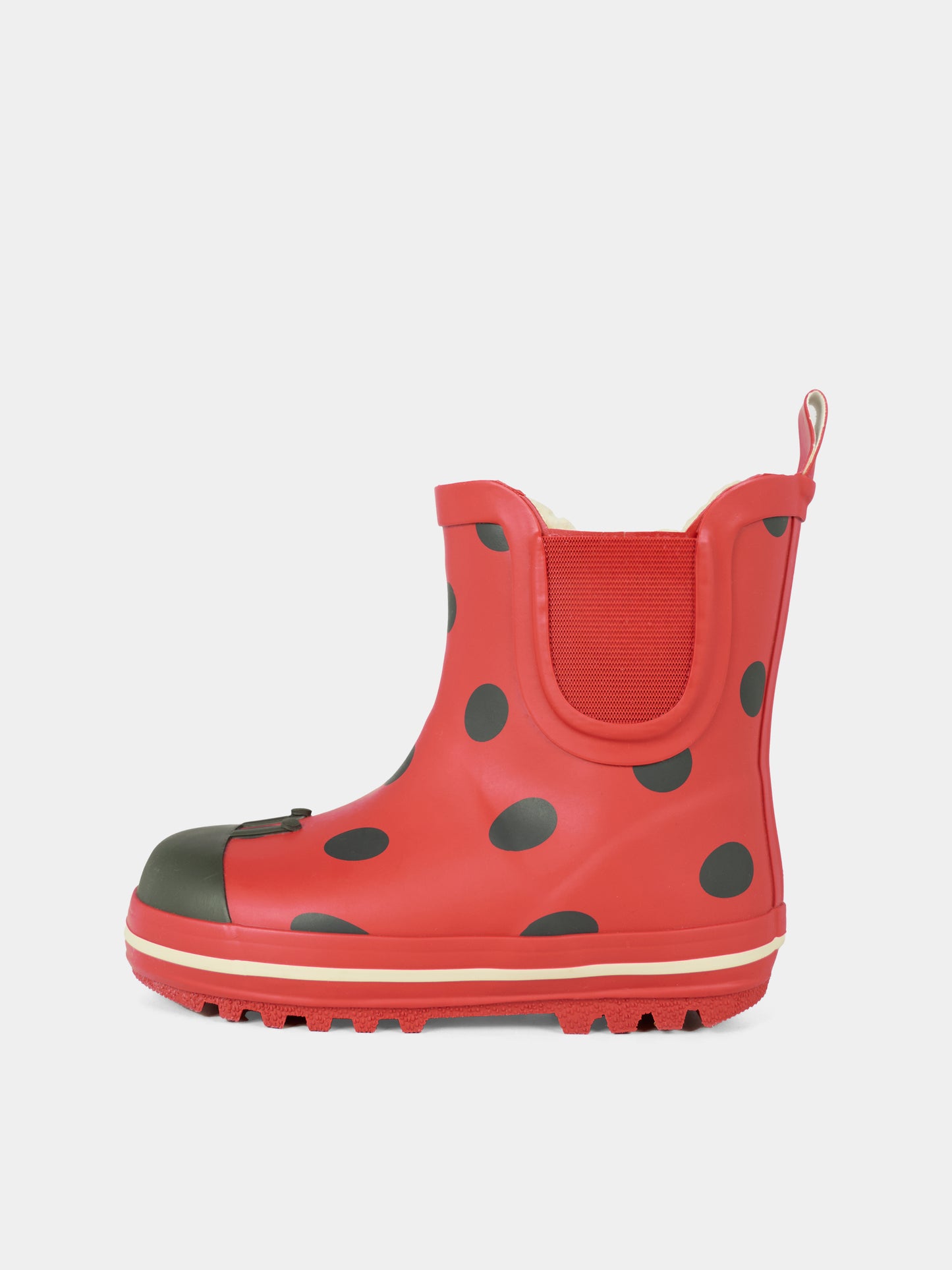 Stivali da pioggia rossi per bambina con stampa coccinella,Konges Sløjd,KS103454 LADY DOT