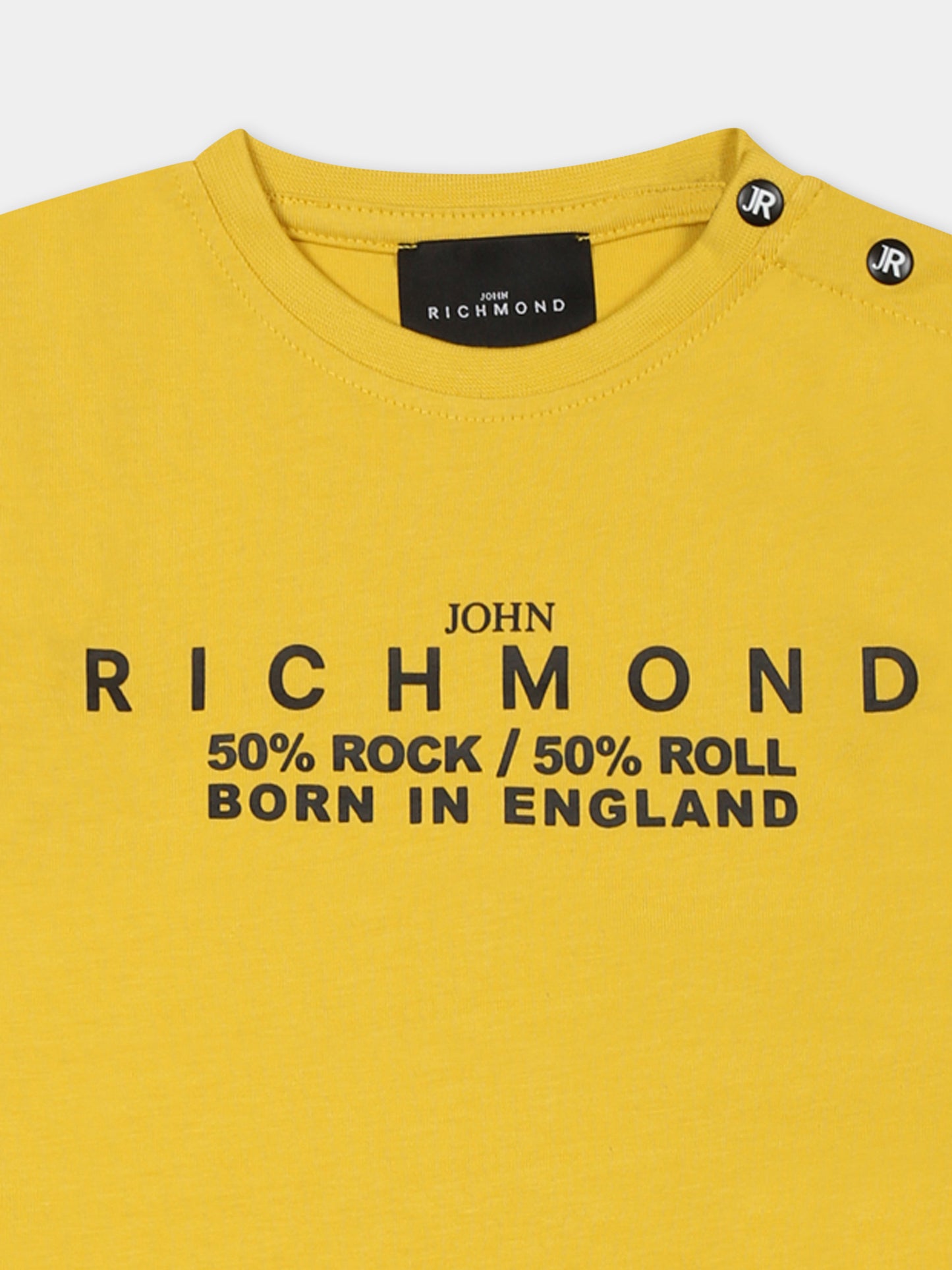 T-shirt gialla per neonato con logo,Richmond,RIA24034TS YELLOW