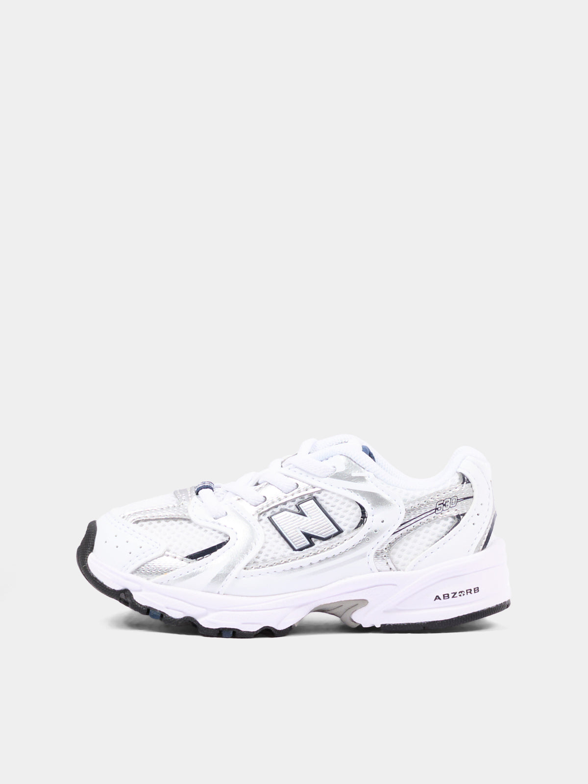 Sneaker bianca 530 Bungee Lace per bambini