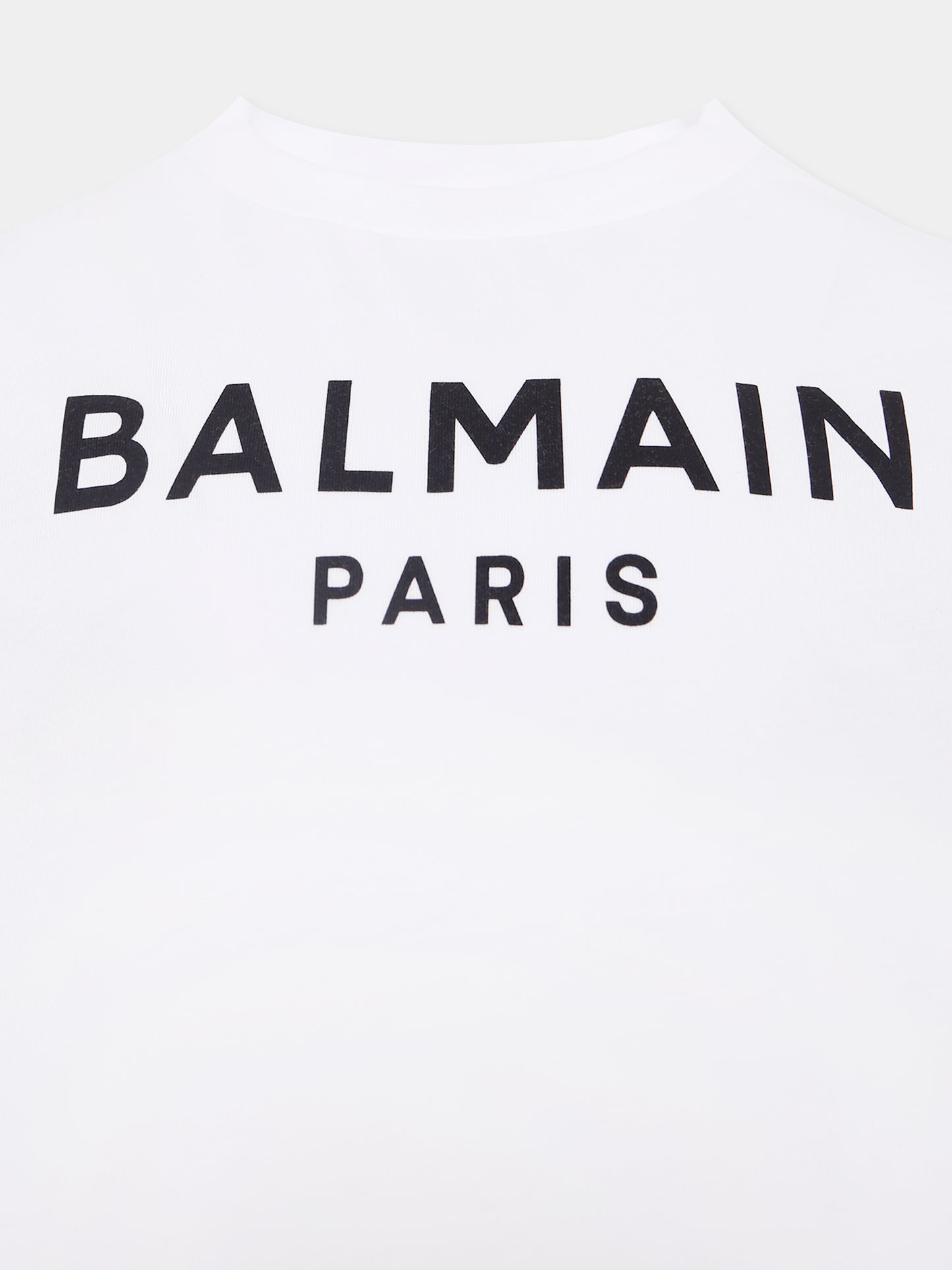 T-shirt bianca per bambini con logo,Balmain Kids,BX8P01-Z3186 100NE