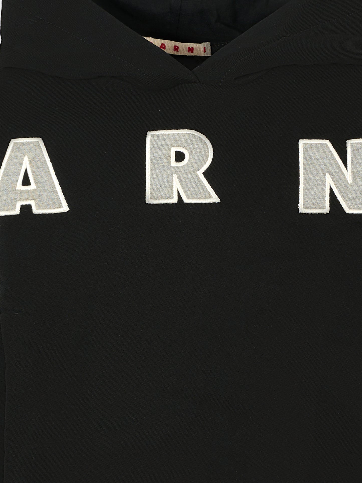 Felpa nera per bambini con logo,Marni Kids,M01266 M00V0 0M90D