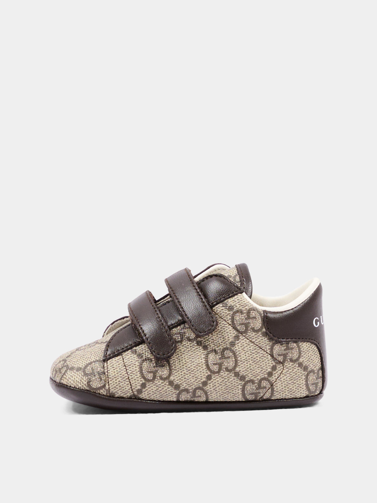 Sneakers beige per neonato con GG