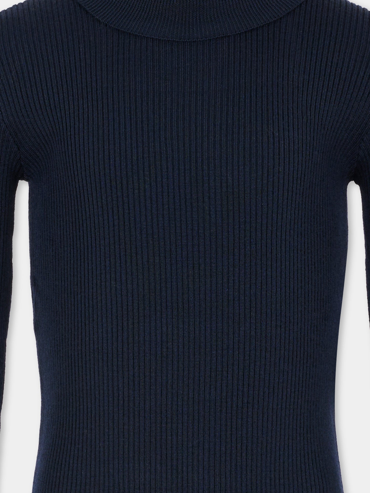 Dolcevita blu per bambini con dettaglio Web,Gucci Kids,828413 XKEZQ 4180