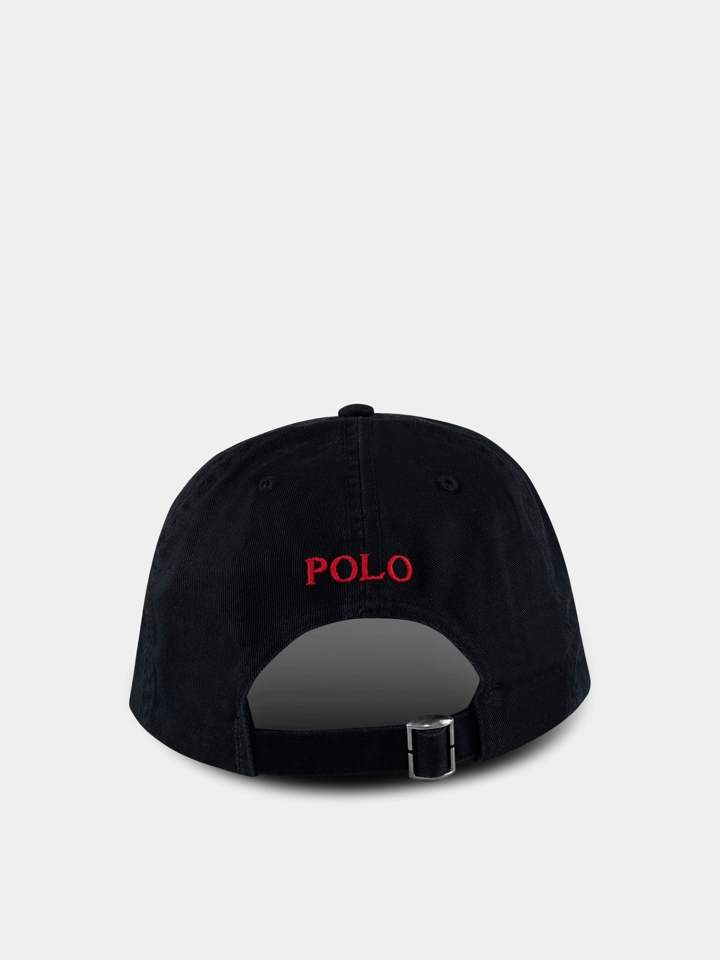 Cappello nero per bambini con cavallino