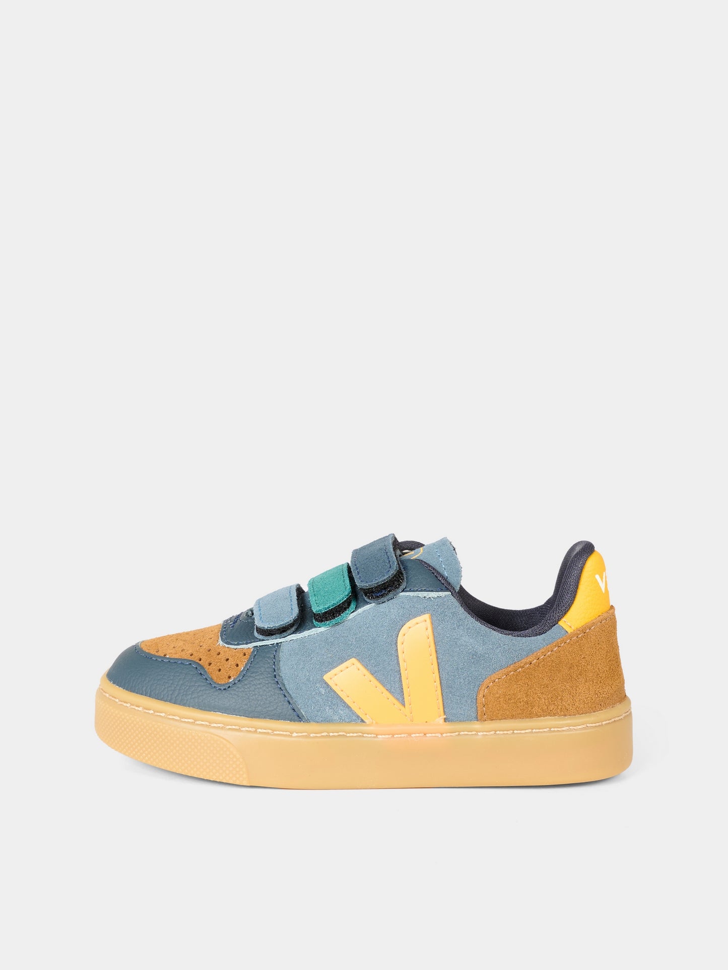 Sneakers V-10 multicolor per bambino con logo,Veja,CV0320986