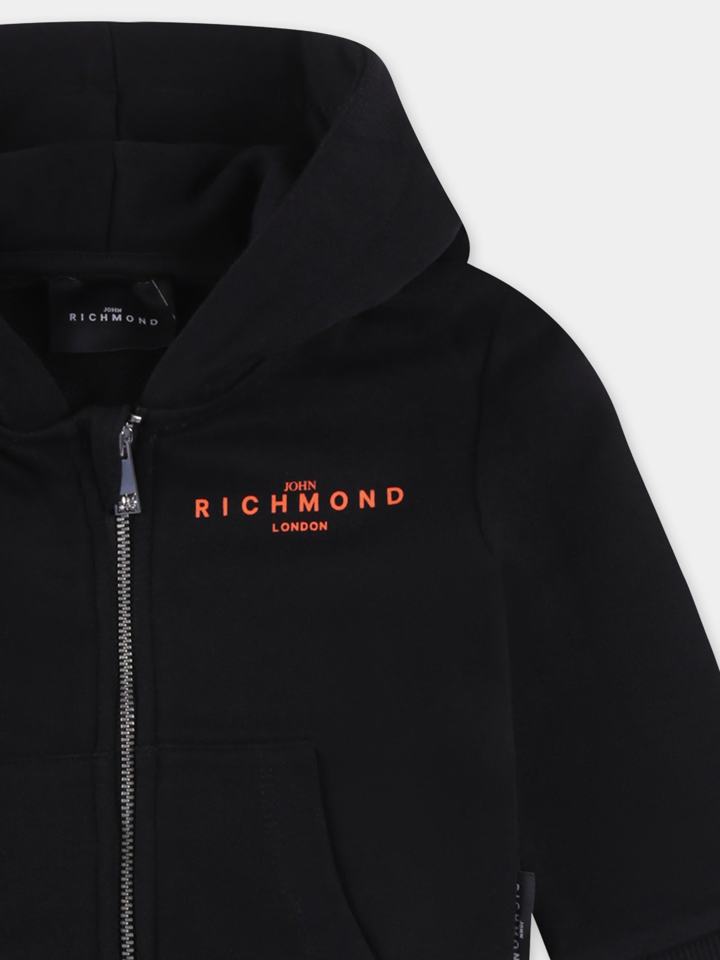 Felpa nera per neonato con logo,Richmond,RIP25015FE BLACK