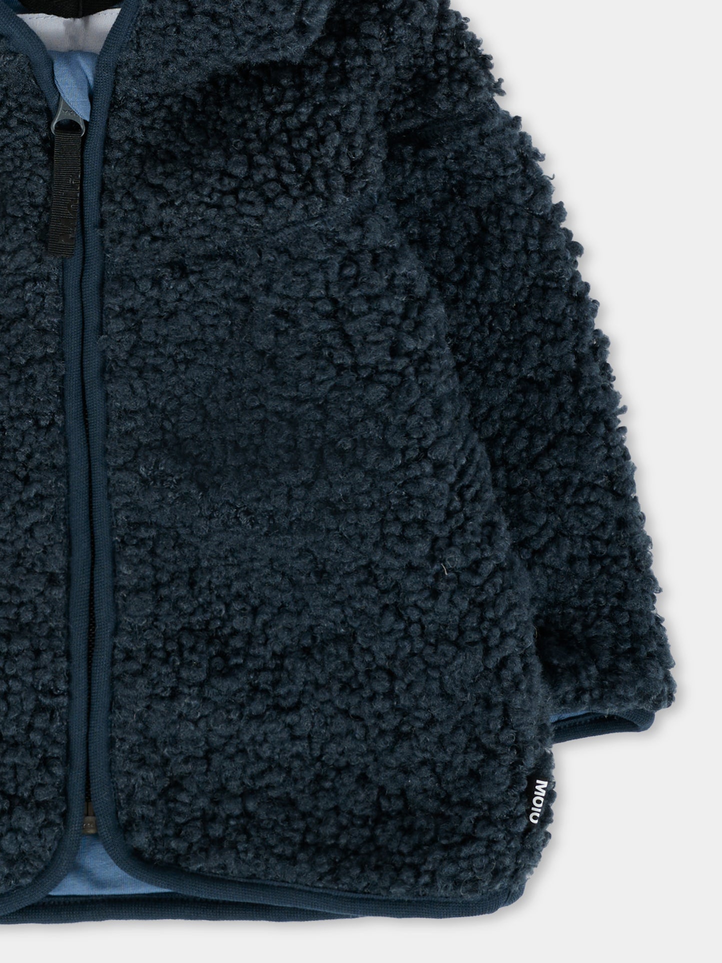 Ecopelliccia Ummi blu per neonati con orecchie,Molo,5W25L205 8753