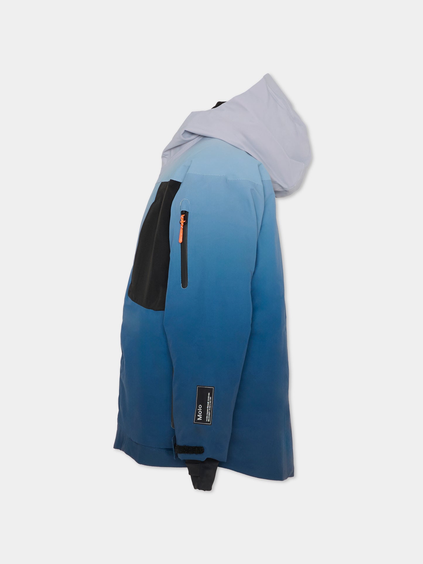 Piumino da neve Alpine blu per bambino con logo,Molo,5W25M313 4946