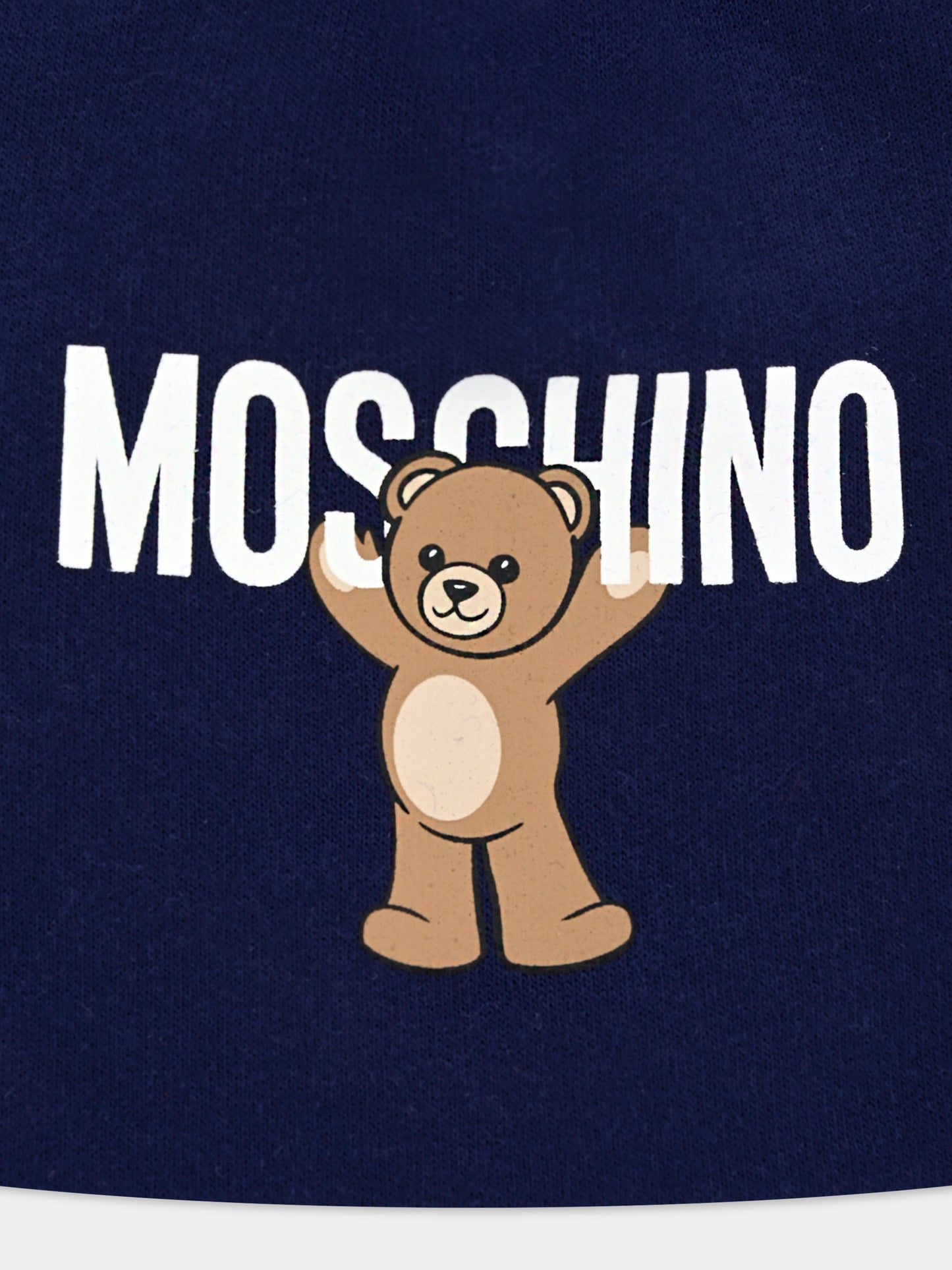 Berretto blu per neonato con Teddy Bear,Moschino Kids,MUX05H LCA40 40016