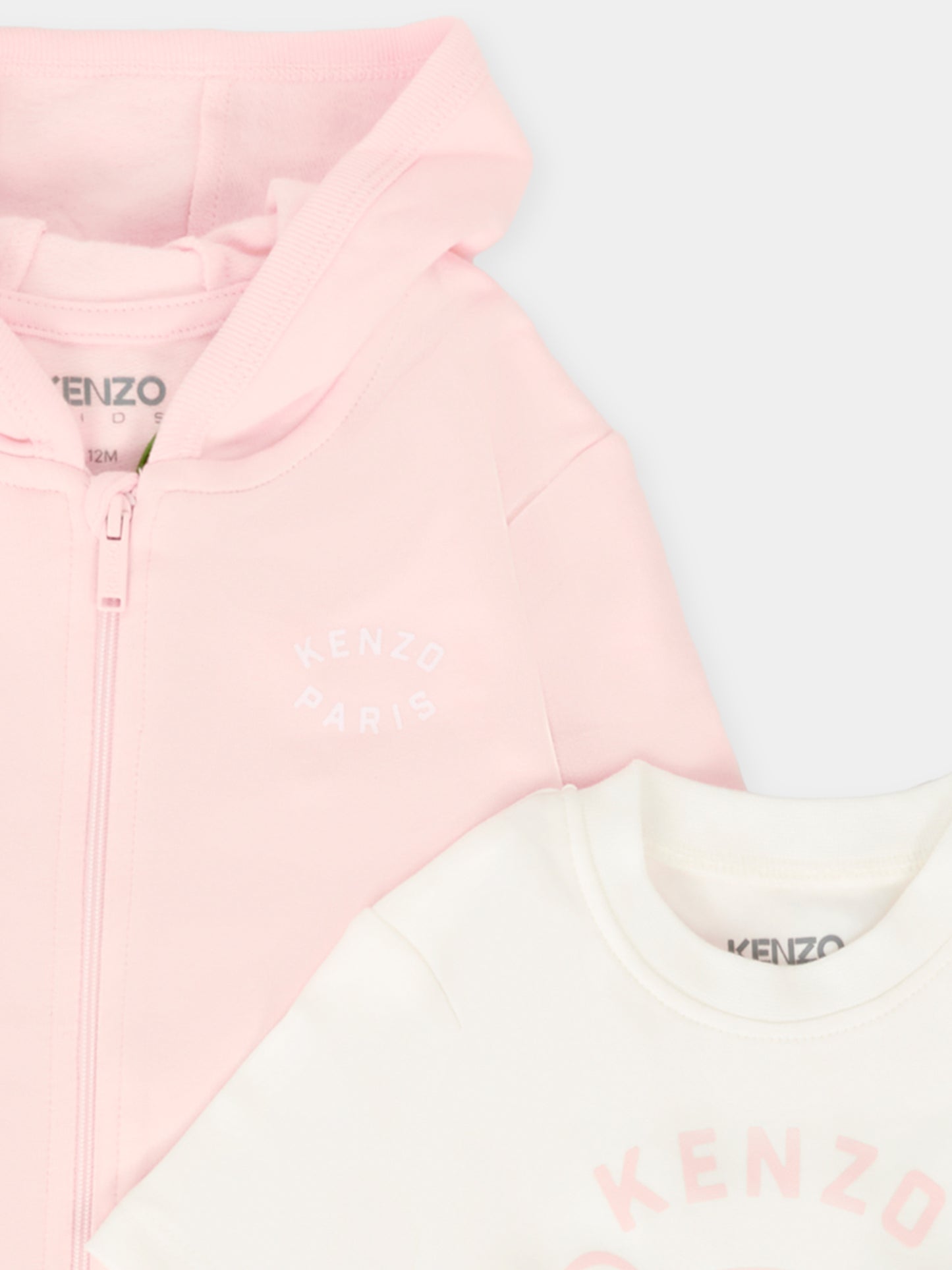 Completo rosa per neonata con elefante,Kenzo Kids,K61252 46T