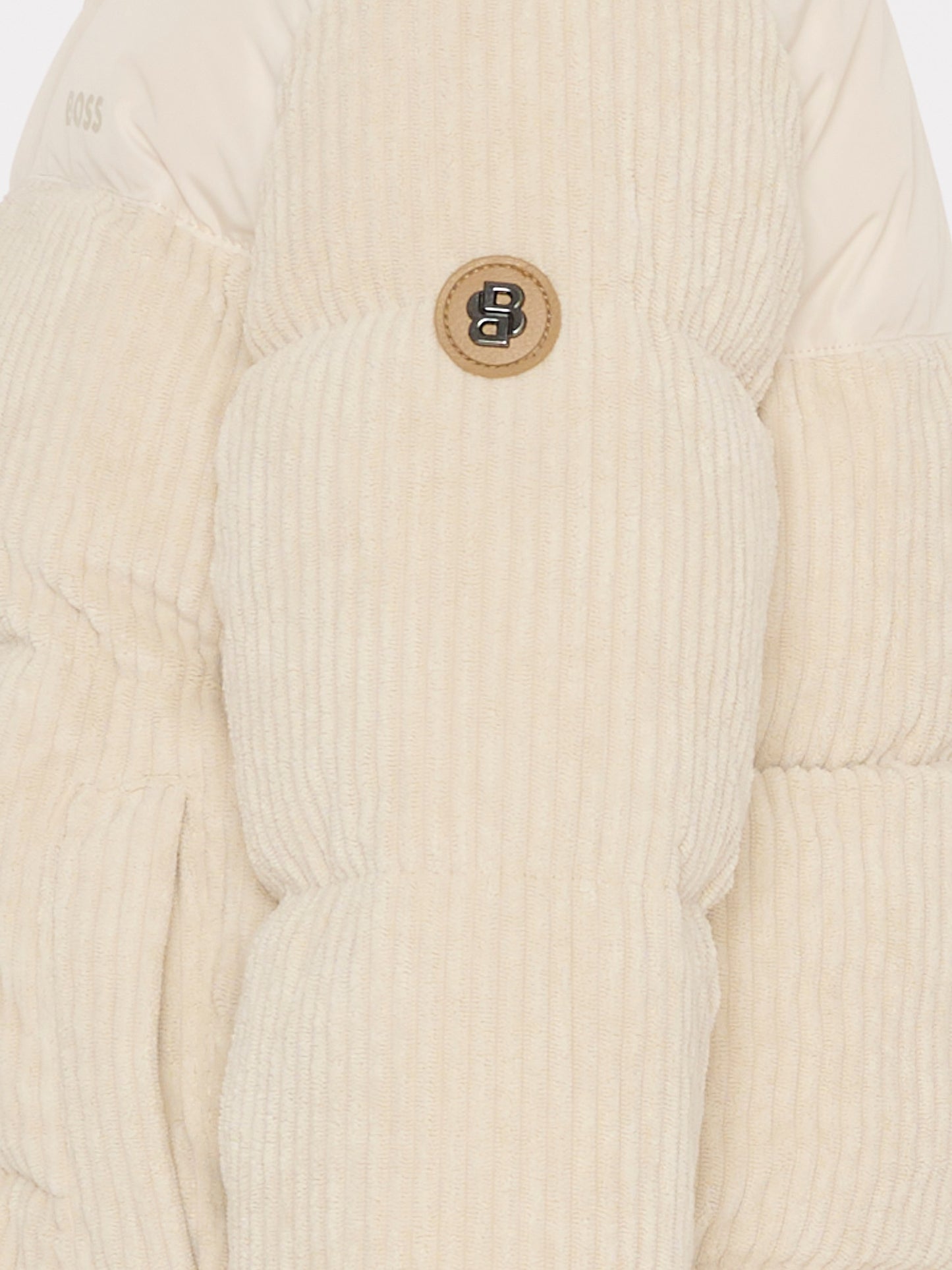 Piumino avorio per bambino con logo,Boss,J52393 21C