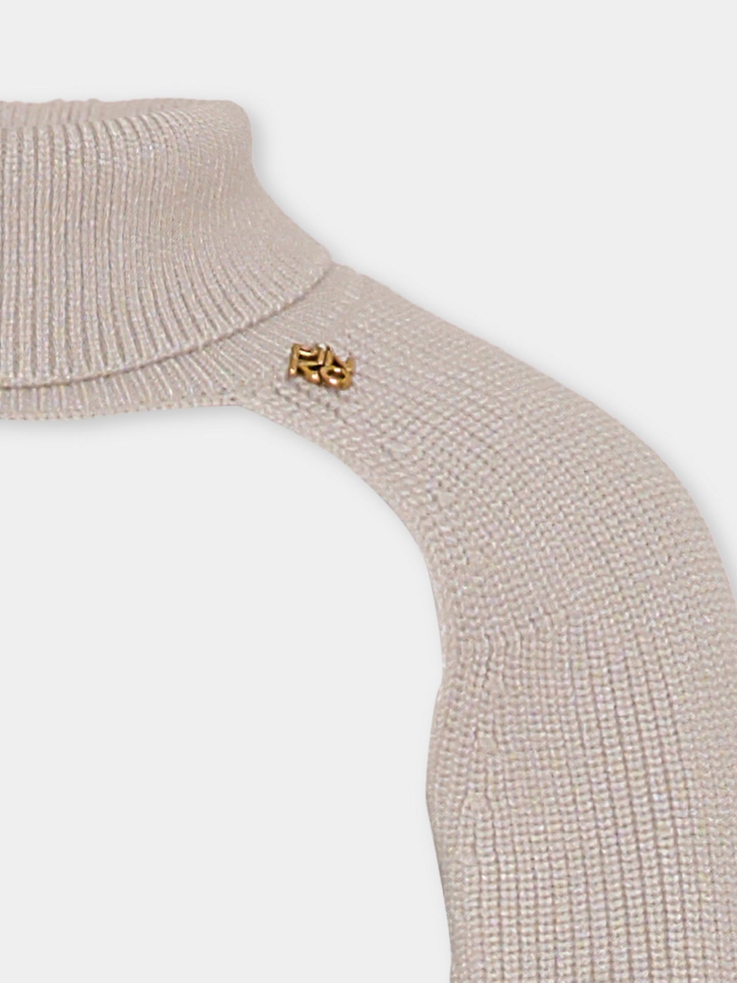 Dolcevita grigio per bambina con logo,Pinko,KFMA018.C.FL085.5028