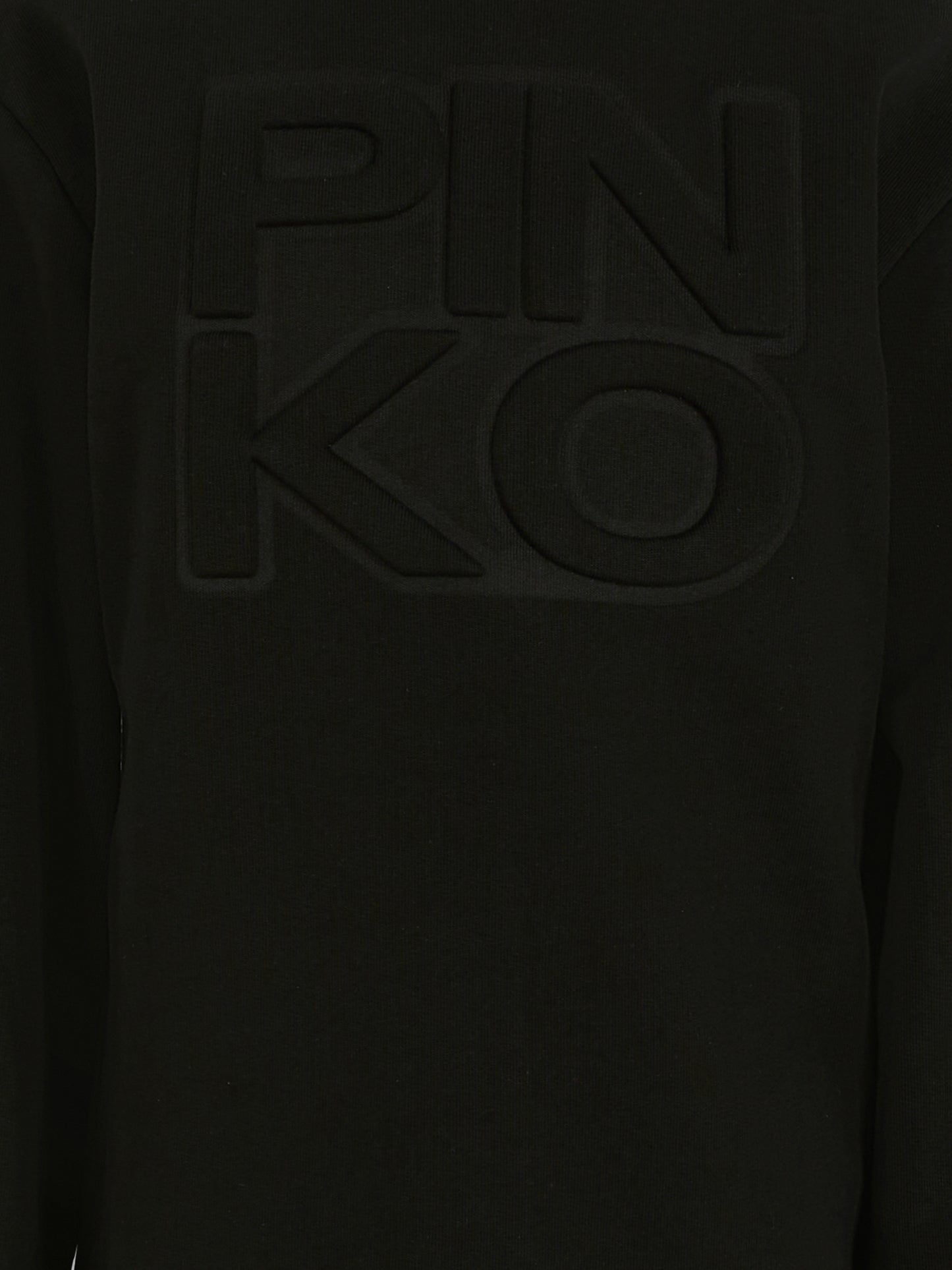 Vestito nero per bambina con logo