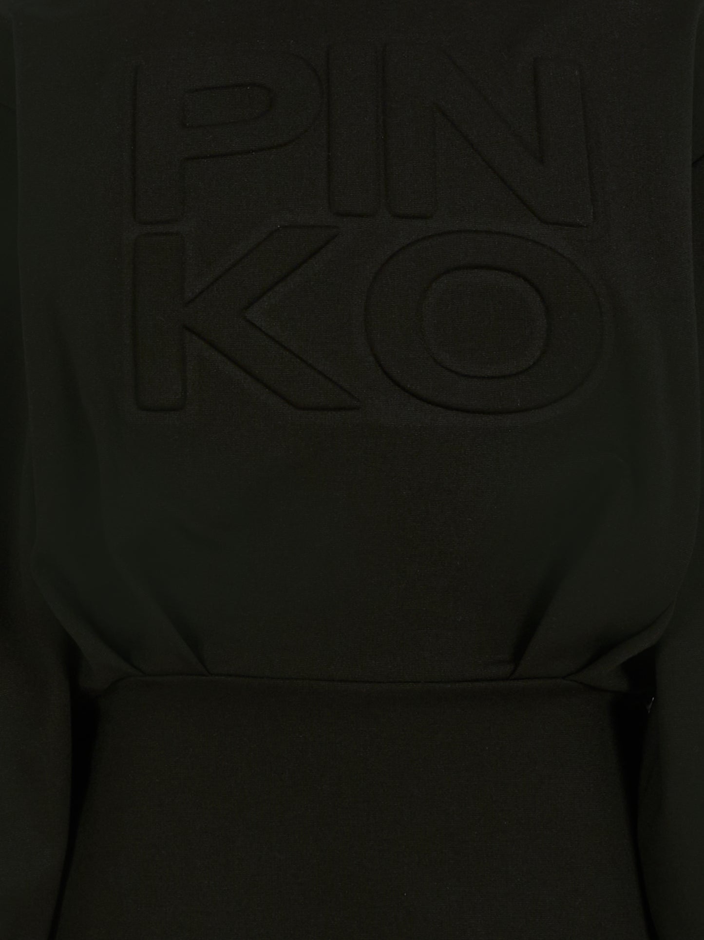 Vestito nero per bambina con logo