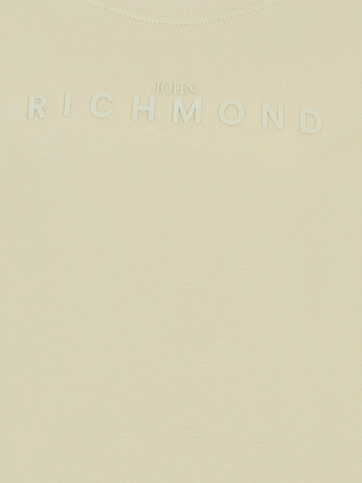 T-shirt beige per bambini con logo,Richmond,RBA25009TS GREY