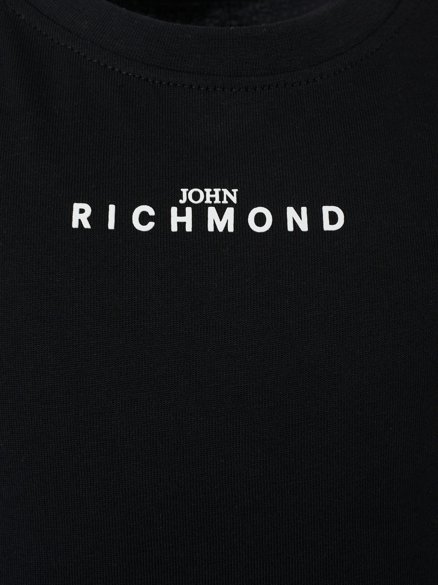T-shirt nera per bambini con logo,Richmond,RBA25010TS BLACK
