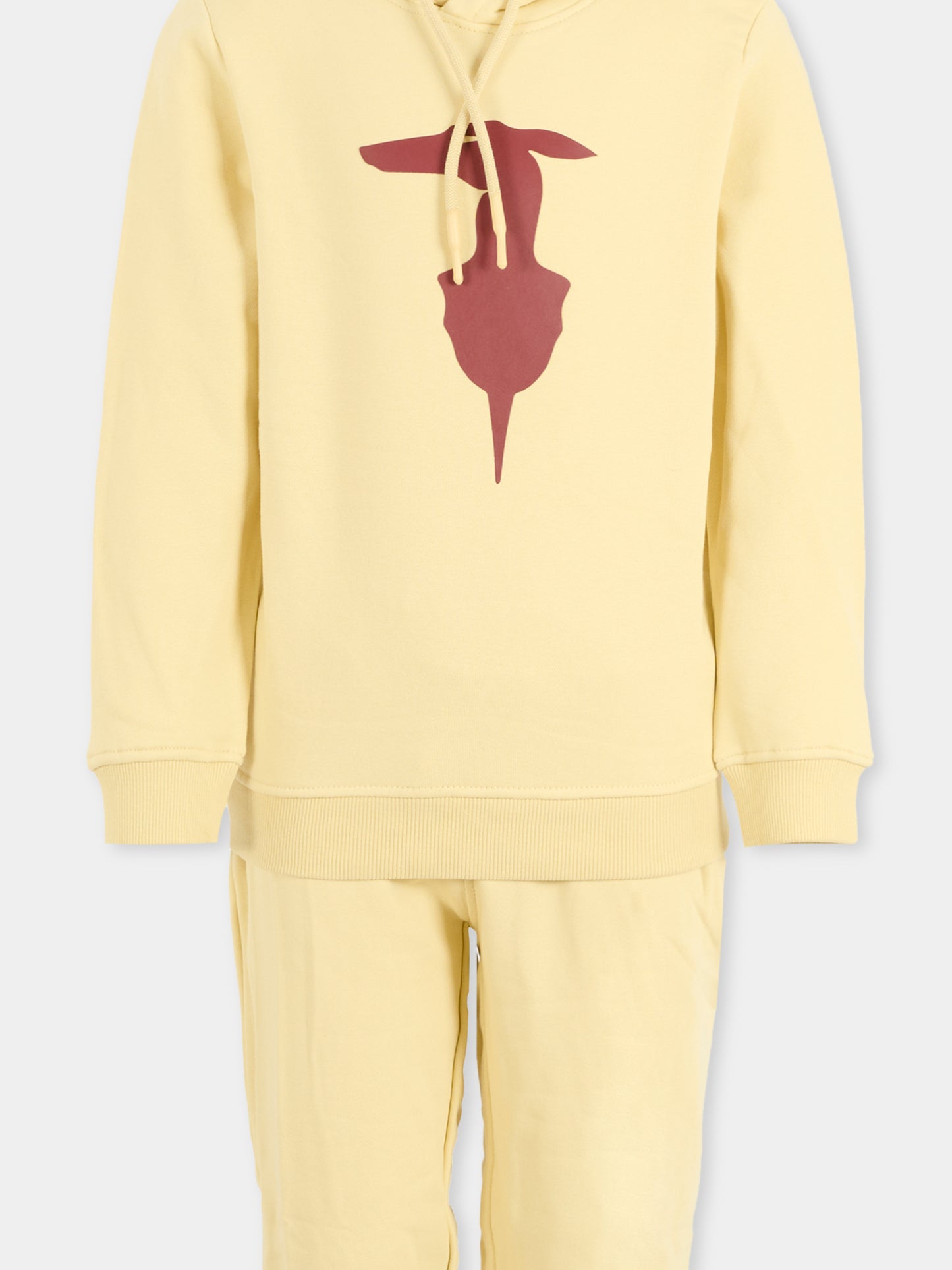 Completo beige per bambino con cane,Trussardi Junior,TBA25007CF BROWN RICE