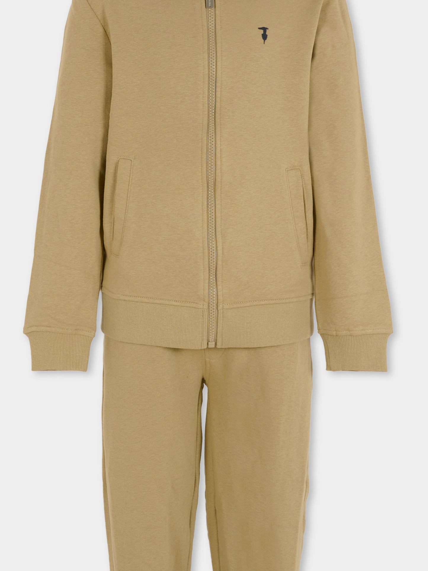 Completo beige per bambino con logo,Trussardi Junior,TBA25001CF CHINCHILLA