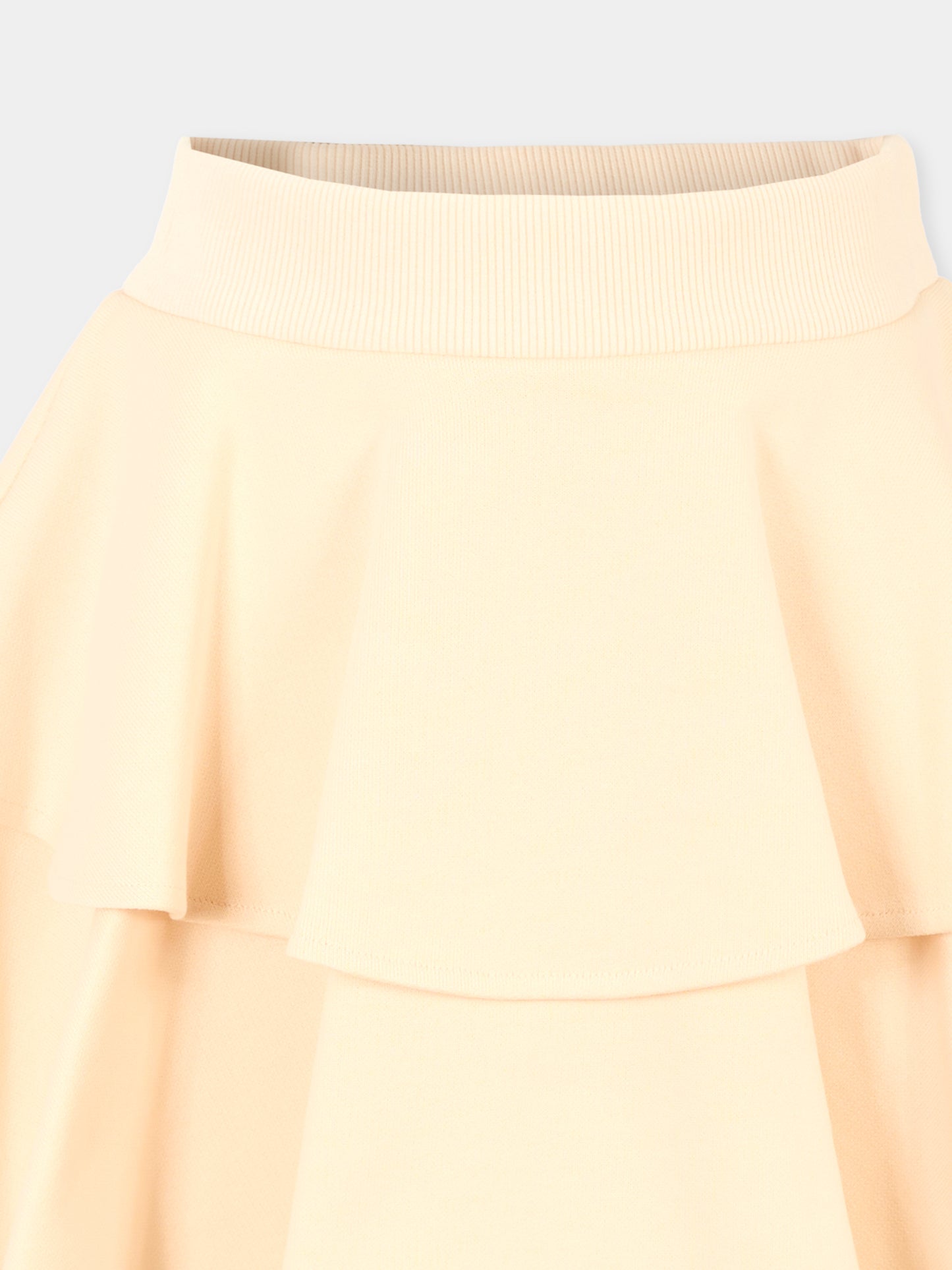 Gonna rosa per bambina con logo,Dolce & Gabbana Kids,L5JIB1 G7PIE F0210