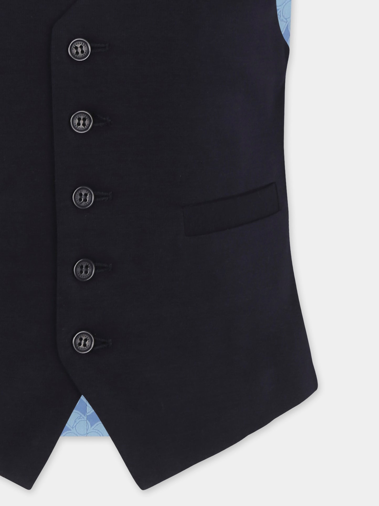 Panciotto blu per bambino con logo