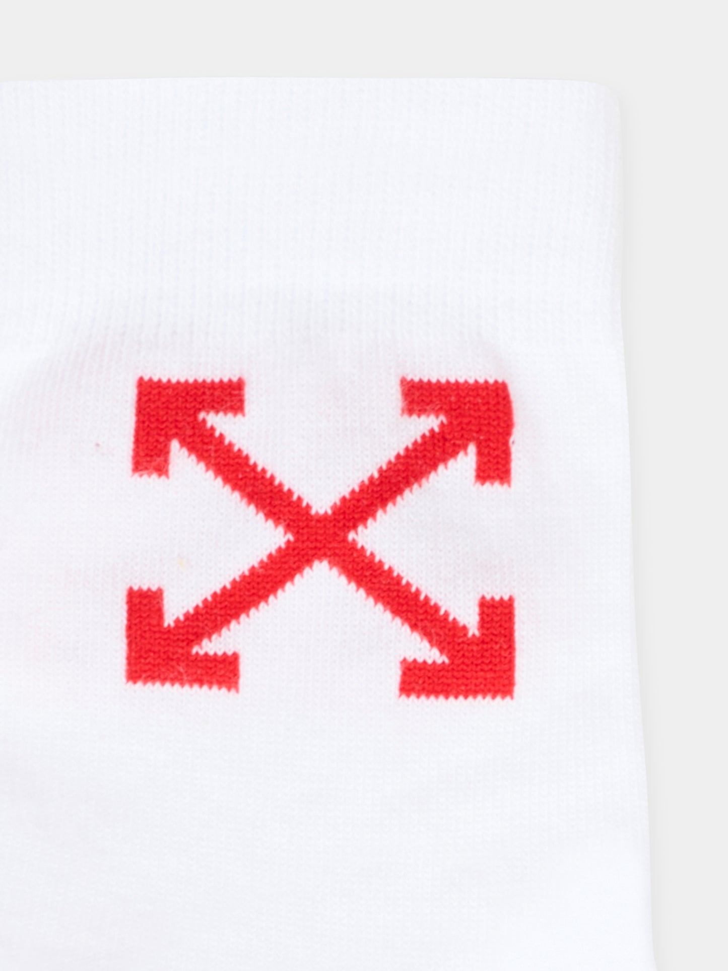 Calze bianche per bambini con frecce rosse,Off White,OBRA004F25KNI0010125