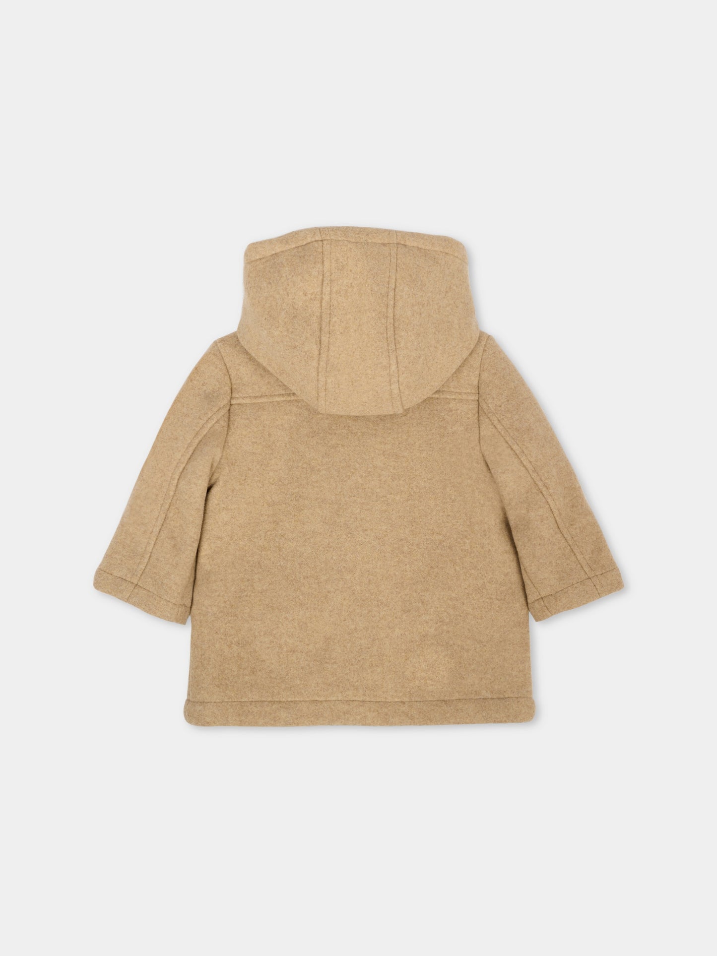 Cappotto Montgomery beige per neonato con logo,Mayoral,2425 055
