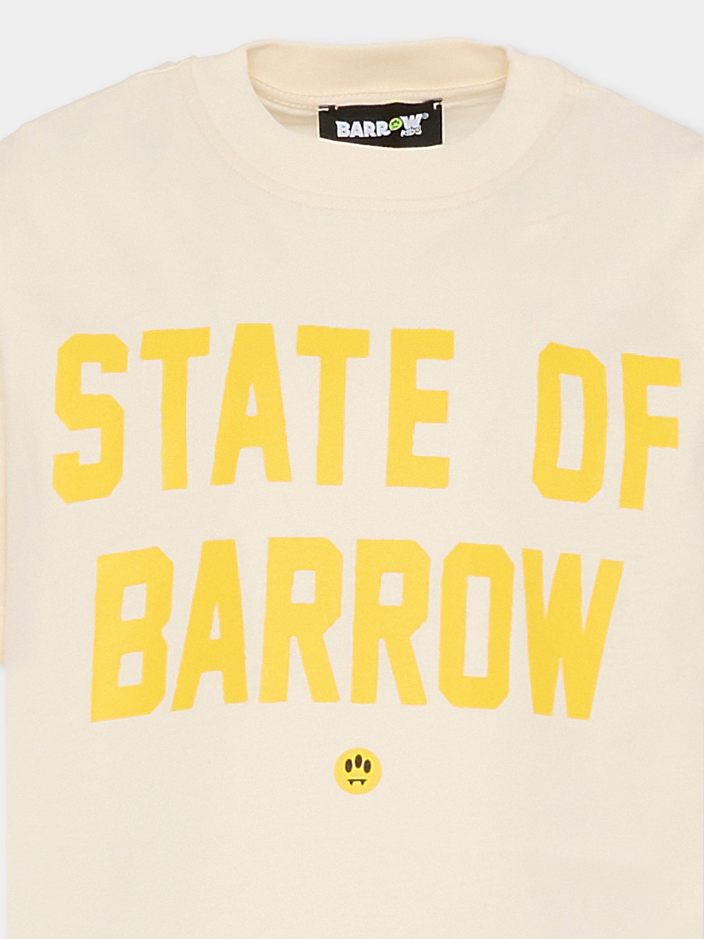 T-shirt avorio per bambino con stampa Bear,Barrow,F5BKJUTH077 013