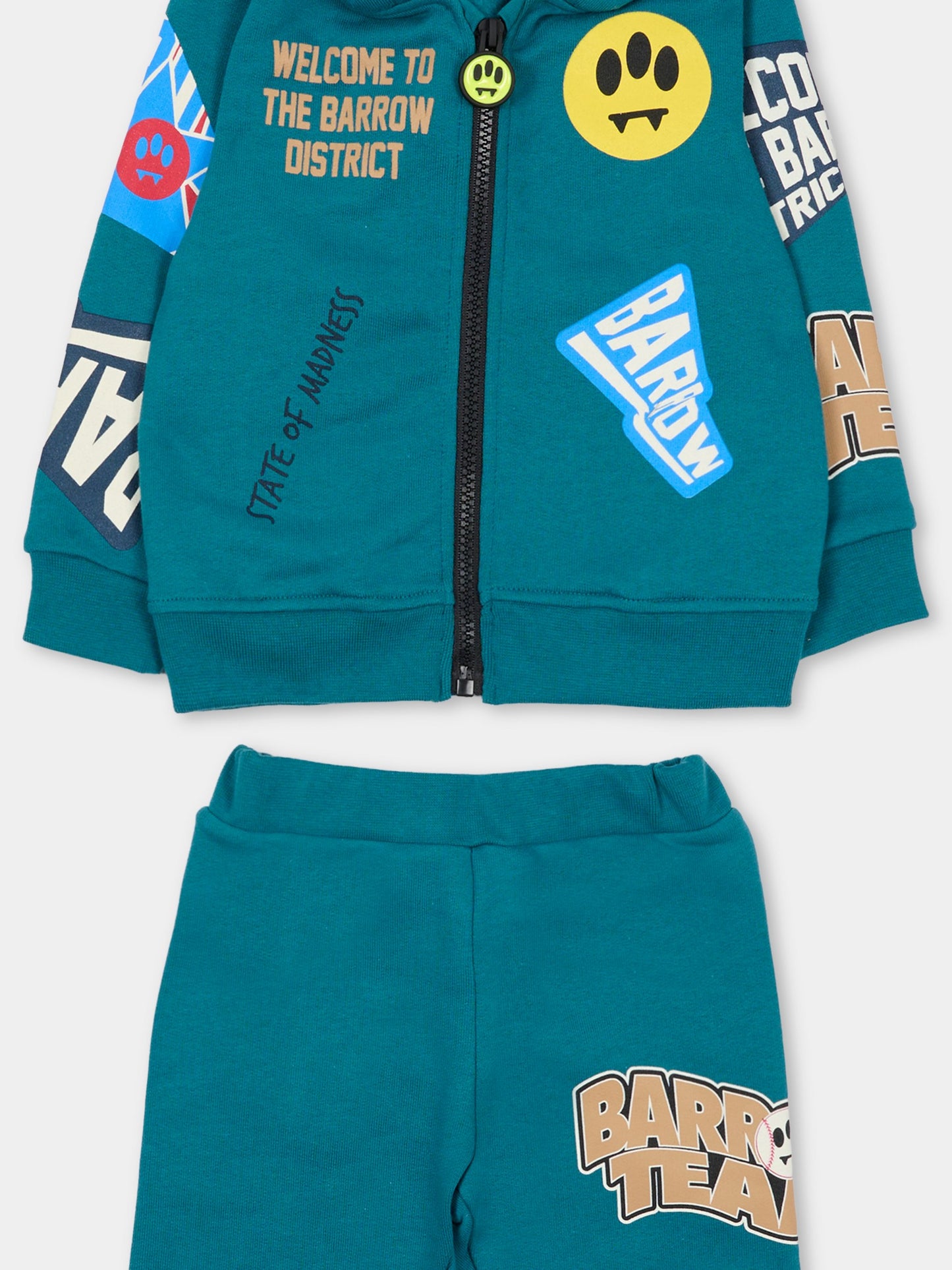 Completo verde per neonato con smile,Barrow,F5BKUNSF214 309