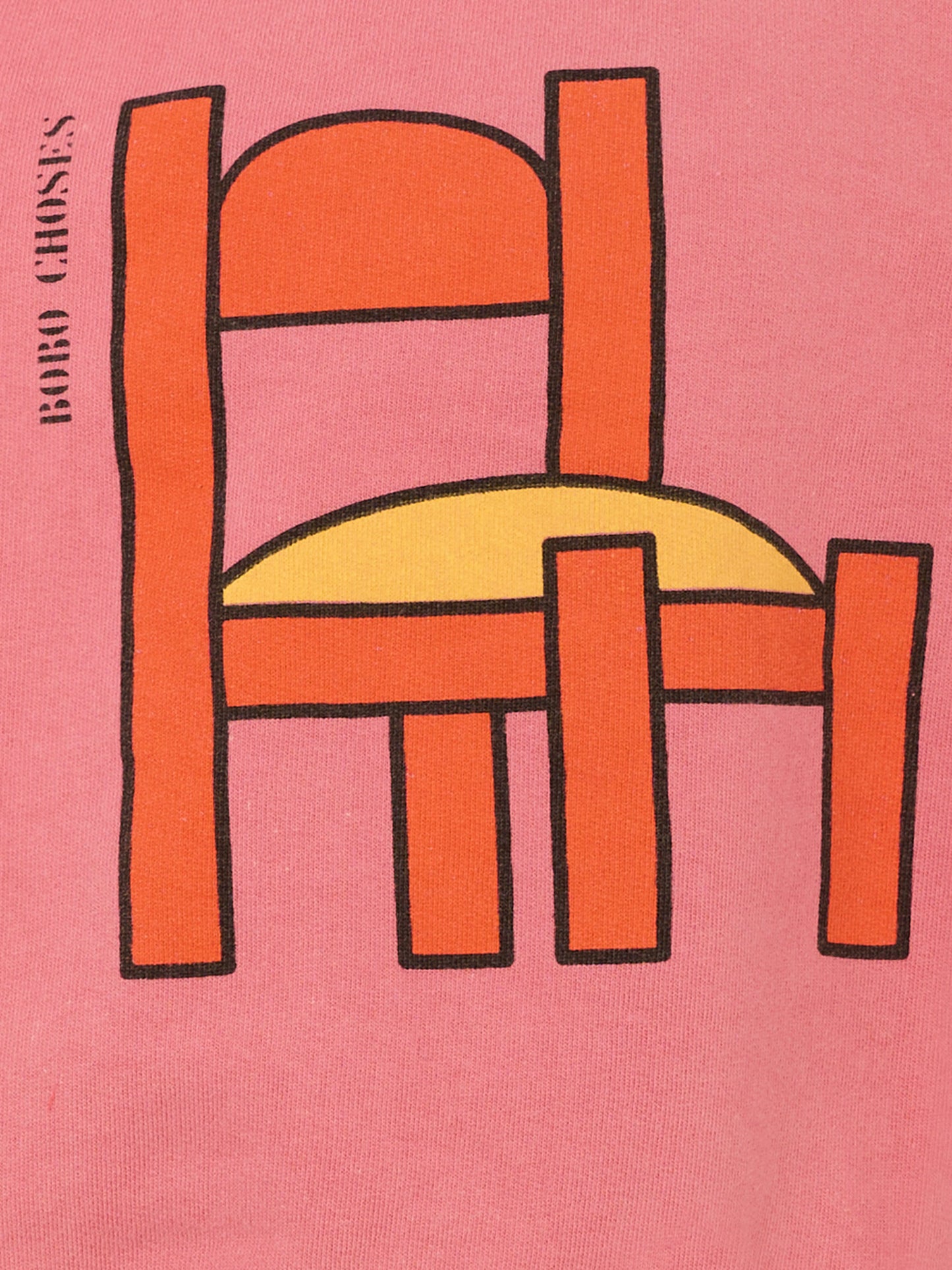 Felpa rosa per bambina con sedia,Bobo Choses,B225AC034