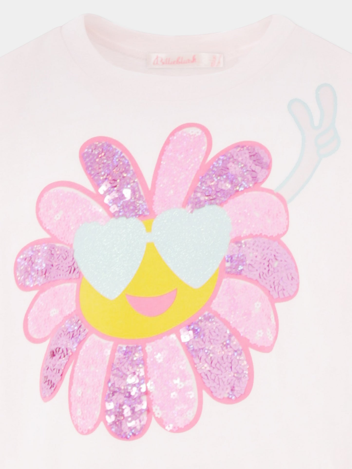 Vestito multicolor per bambina con fiore