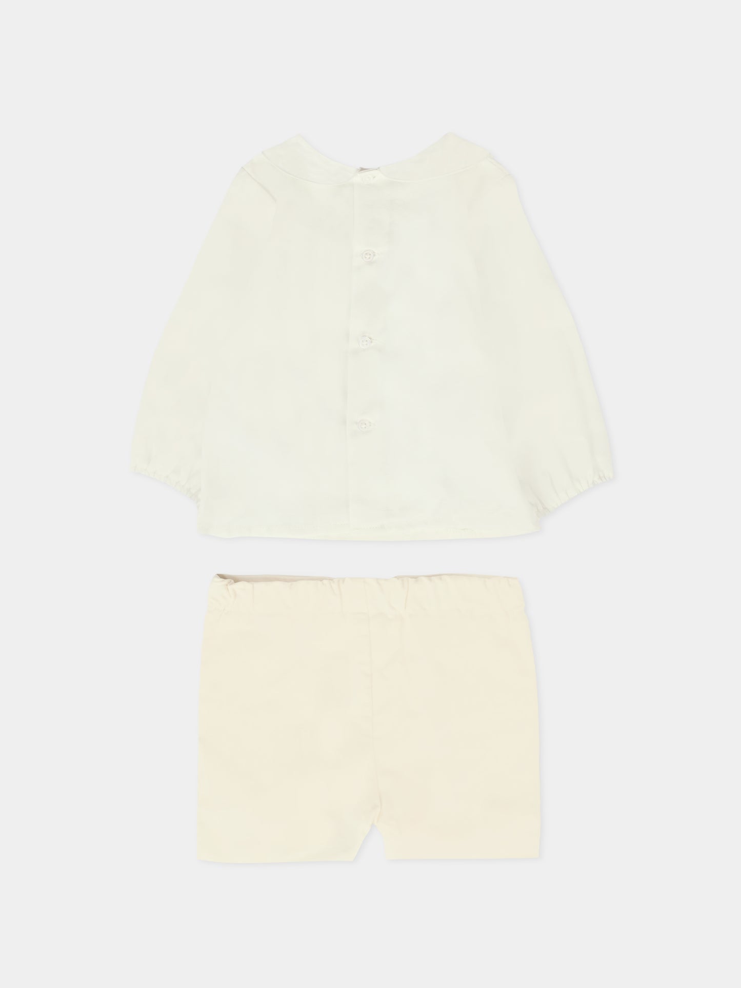 Completo avorio per neonato con papillon,Paz Rodríguez,106C 152844 60 T721