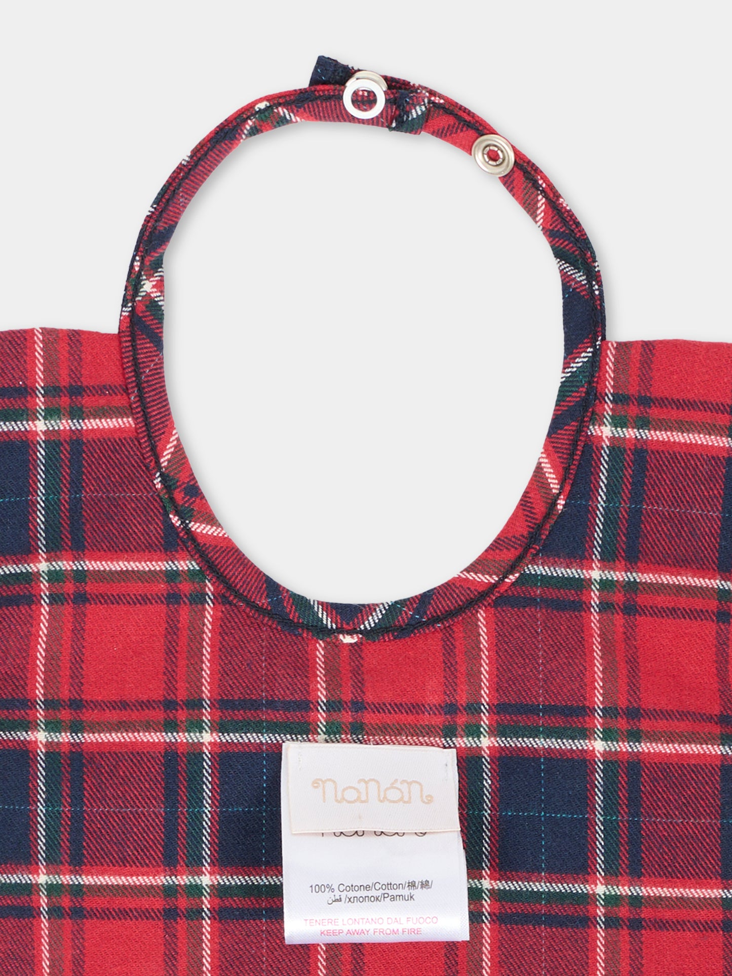 Bavaglino rosso per neonato con orsetto,Nanán,I25448RS