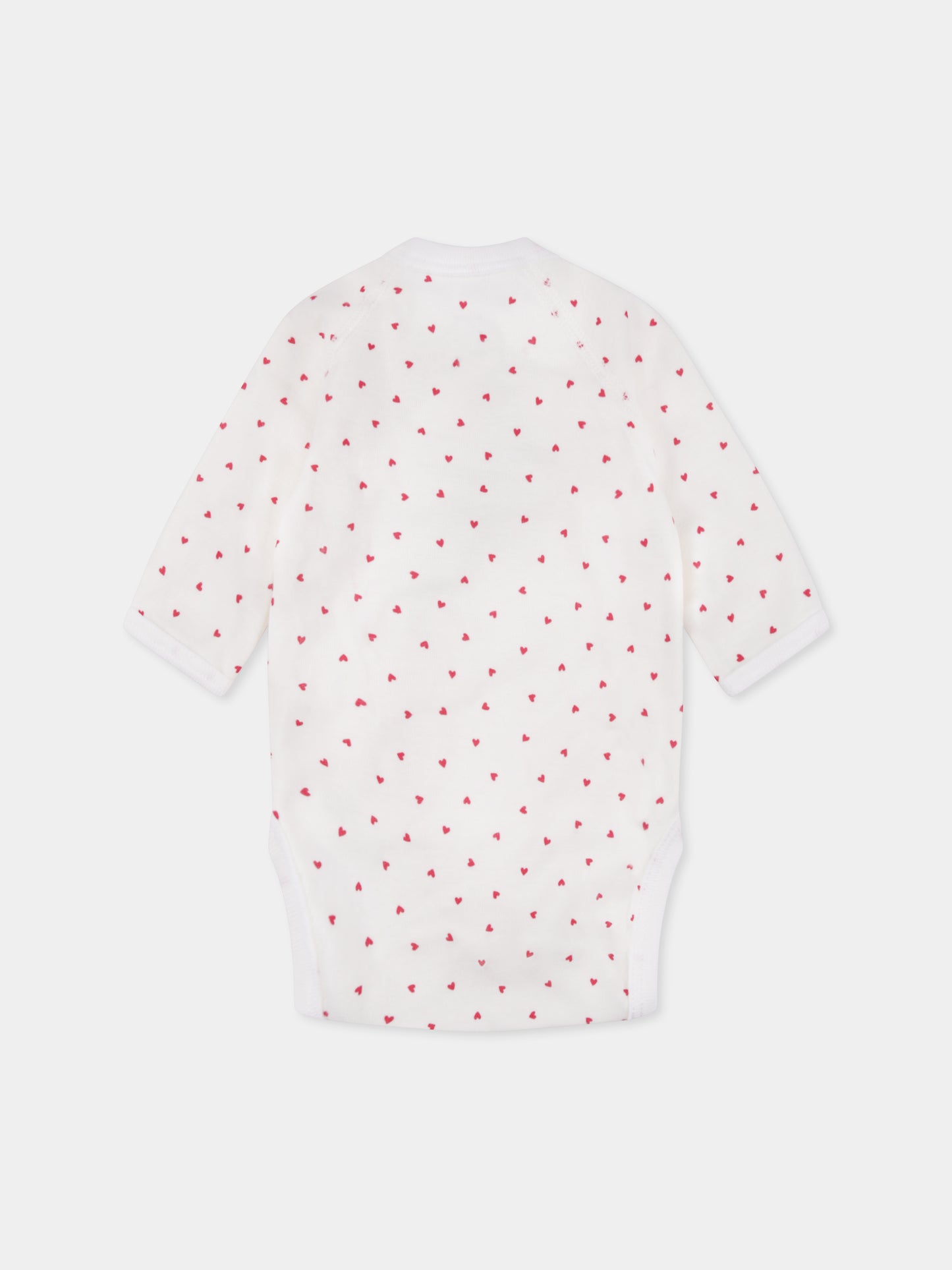 Set tutine bianco per neonati con cuori,Petit Bateau,A09RR 00