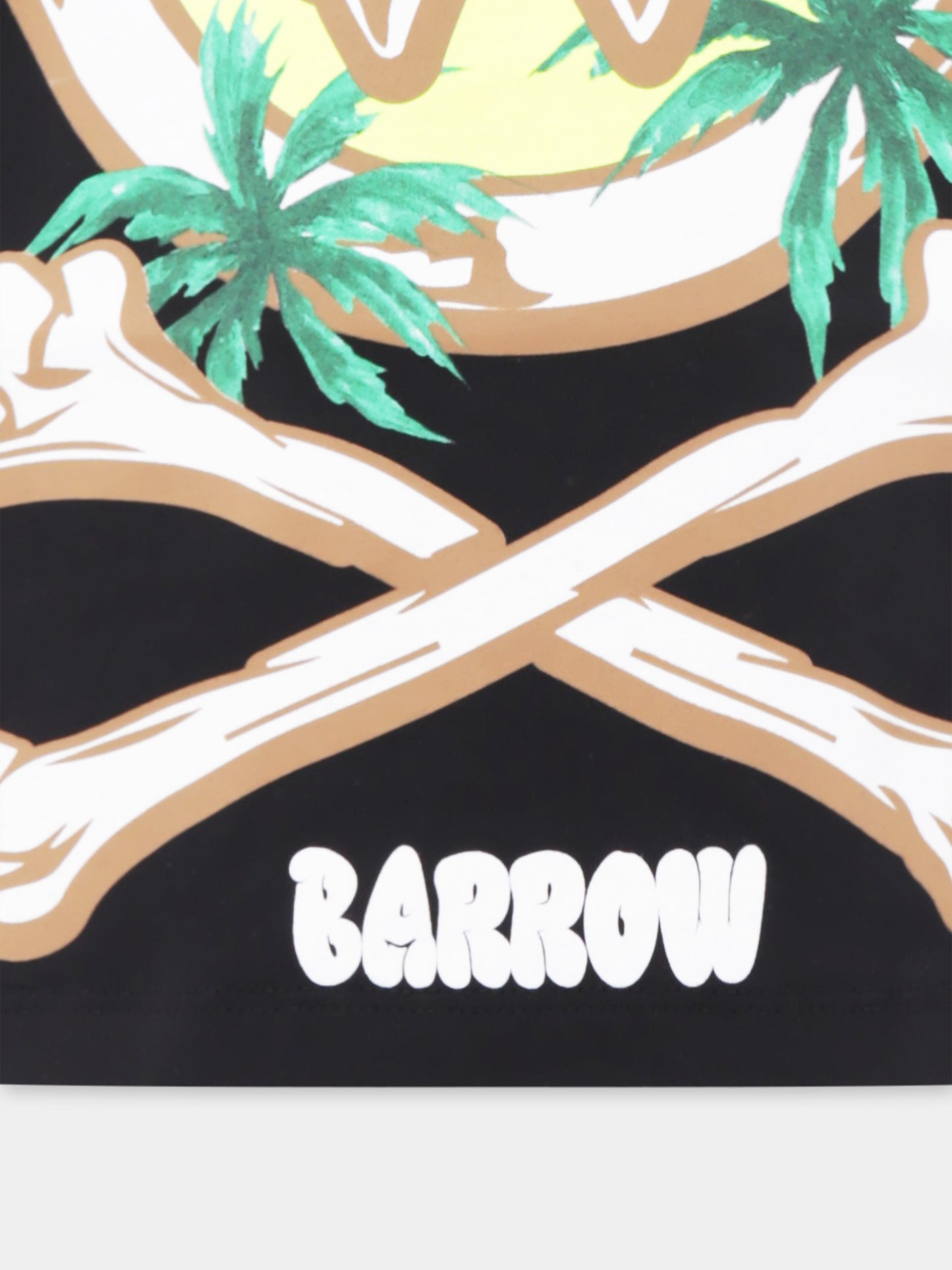 T-shirt nera per bambini con smile