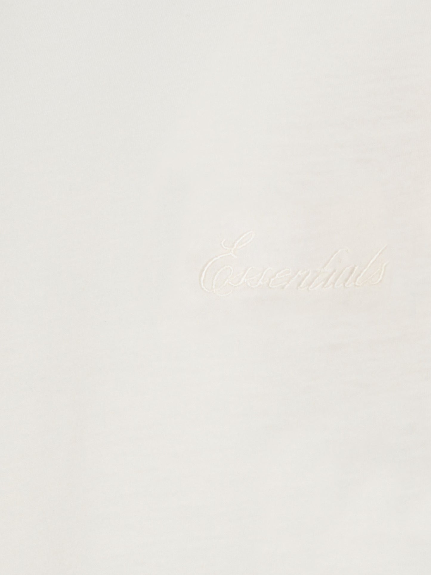 T-shirt avorio per bambini con logo ricamato,Fear Of God Essentials,785HO251462K IVORY