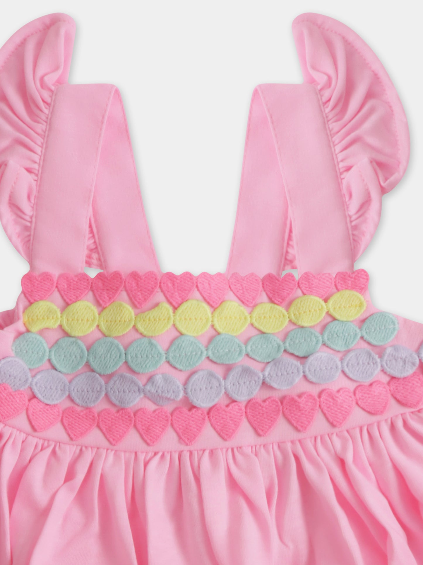 Vestito rosa per neonata con cuori,Billieblush,U21092 462